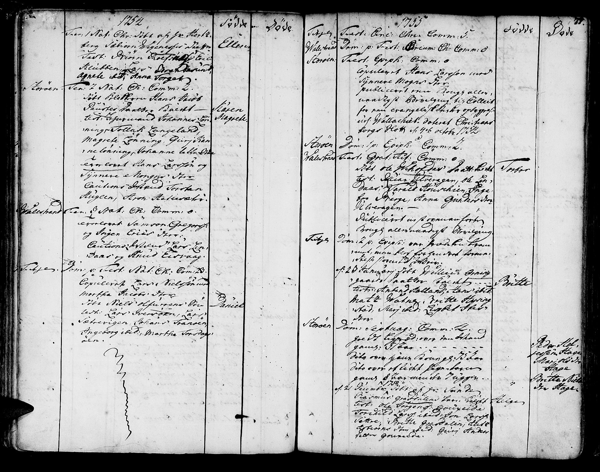 Stord sokneprestembete, SAB/A-78201/H/Haa: Ministerialbok nr. A 2, 1744-1777, s. 77