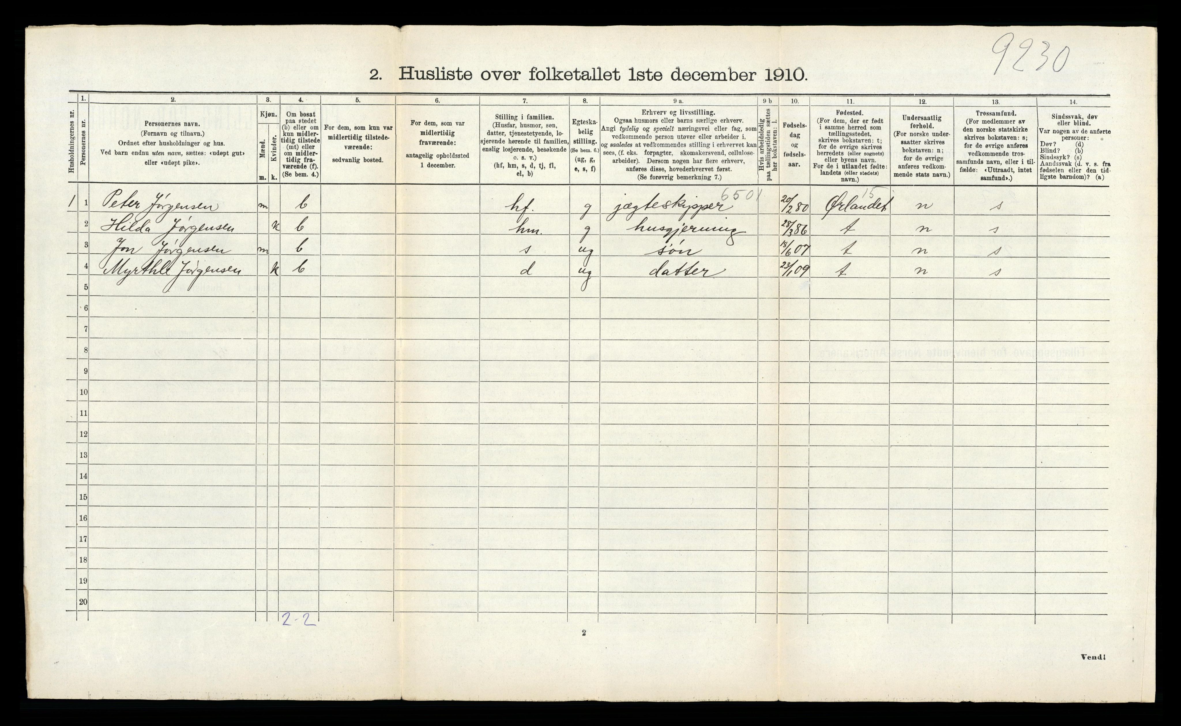 RA, Folketelling 1910 for 1554 Bremsnes herred, 1910, s. 47