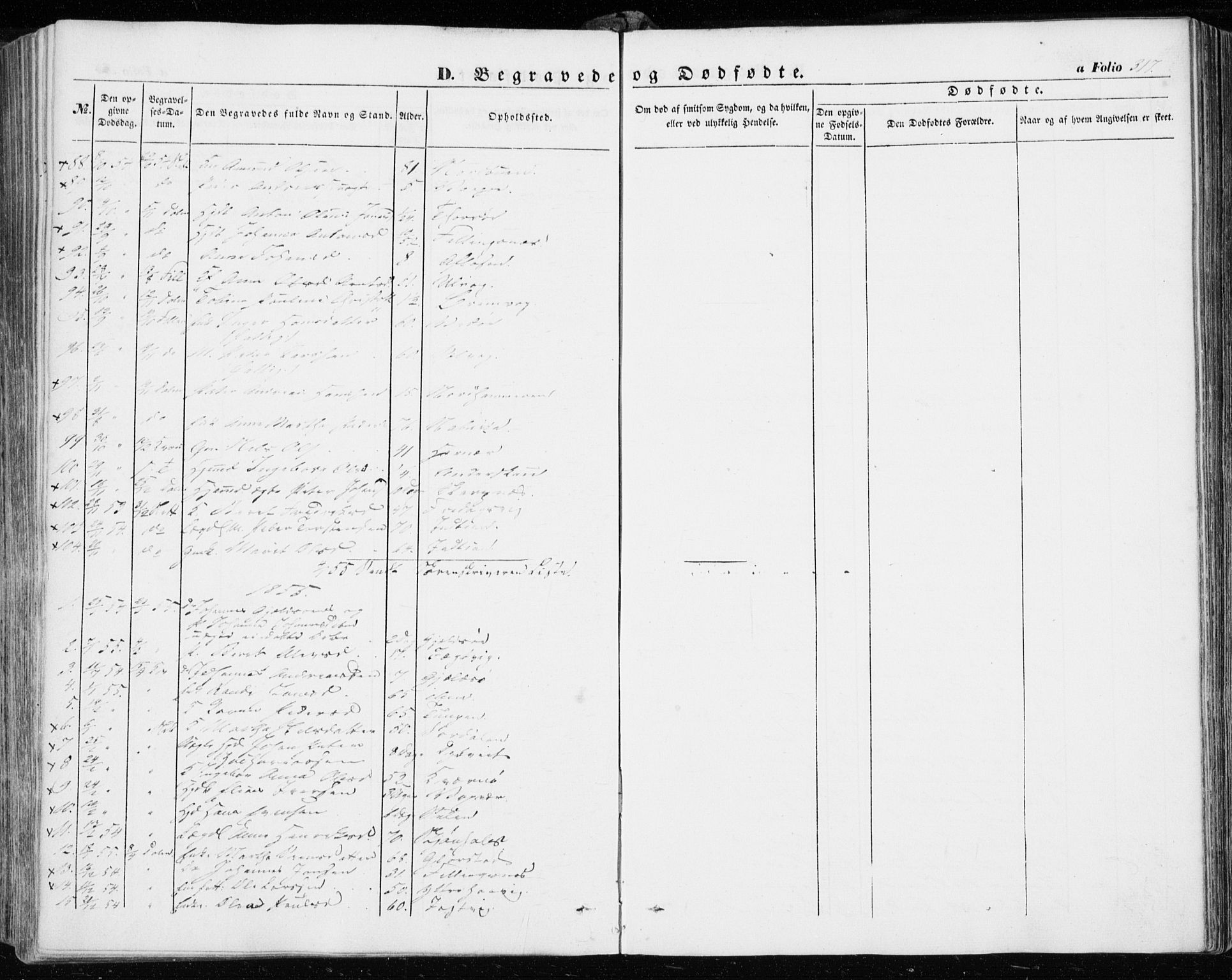 Ministerialprotokoller, klokkerbøker og fødselsregistre - Sør-Trøndelag, SAT/A-1456/634/L0530: Ministerialbok nr. 634A06, 1852-1860, s. 317