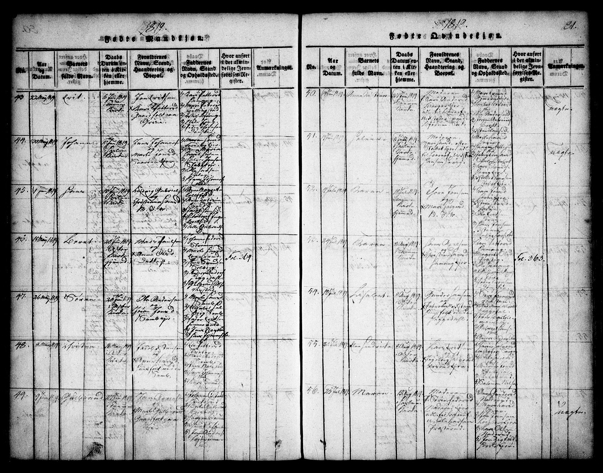 Asker prestekontor Kirkebøker, AV/SAO-A-10256a/F/Fa/L0006: Ministerialbok nr. I 6, 1814-1824, s. 81