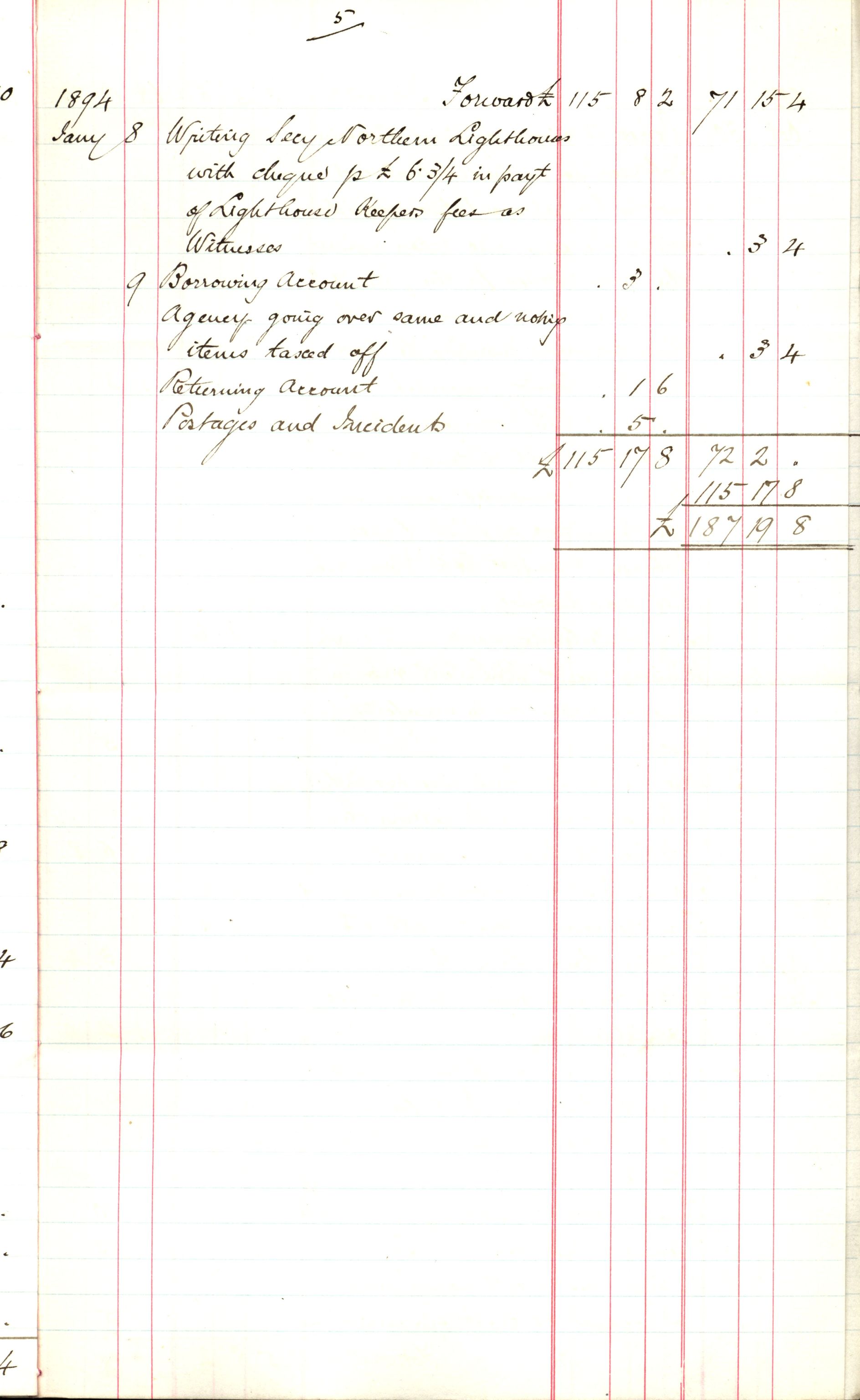 Pa 63 - Østlandske skibsassuranceforening, VEMU/A-1079/G/Ga/L0028/0001: Havaridokumenter / Kaleb, Cuba, Agra, Bertha, Olaf, 1892, s. 24