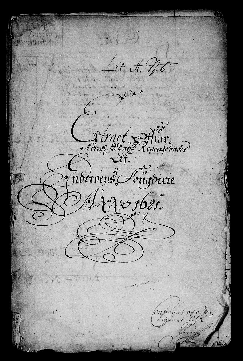 Rentekammeret inntil 1814, Reviderte regnskaper, Stiftamtstueregnskaper, Trondheim stiftamt og Nordland amt, AV/RA-EA-6044/R/Rf/L0064: Trondheim stiftamt, 1681