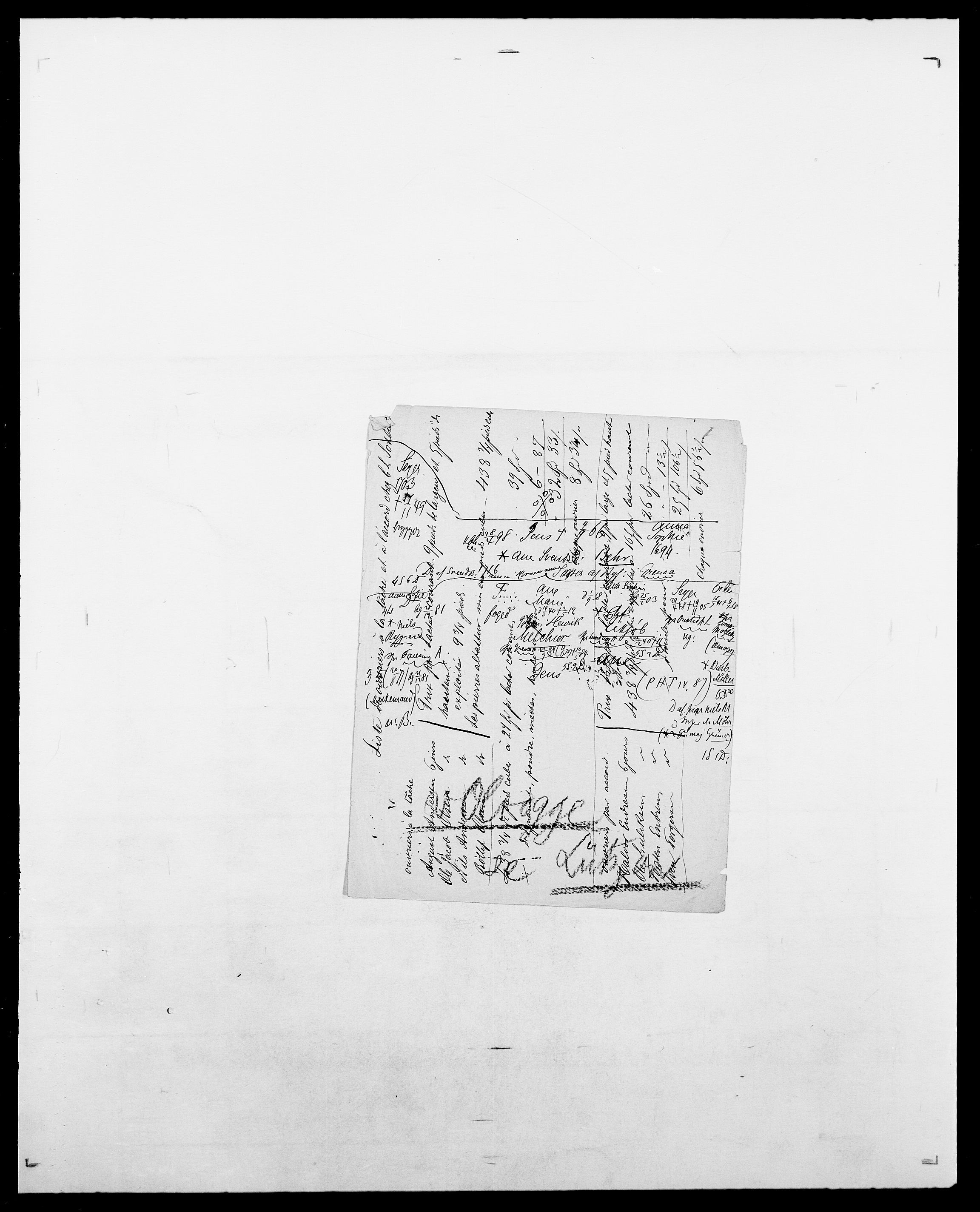 Delgobe, Charles Antoine - samling, SAO/PAO-0038/D/Da/L0029: Obel - Oxholm, s. 164