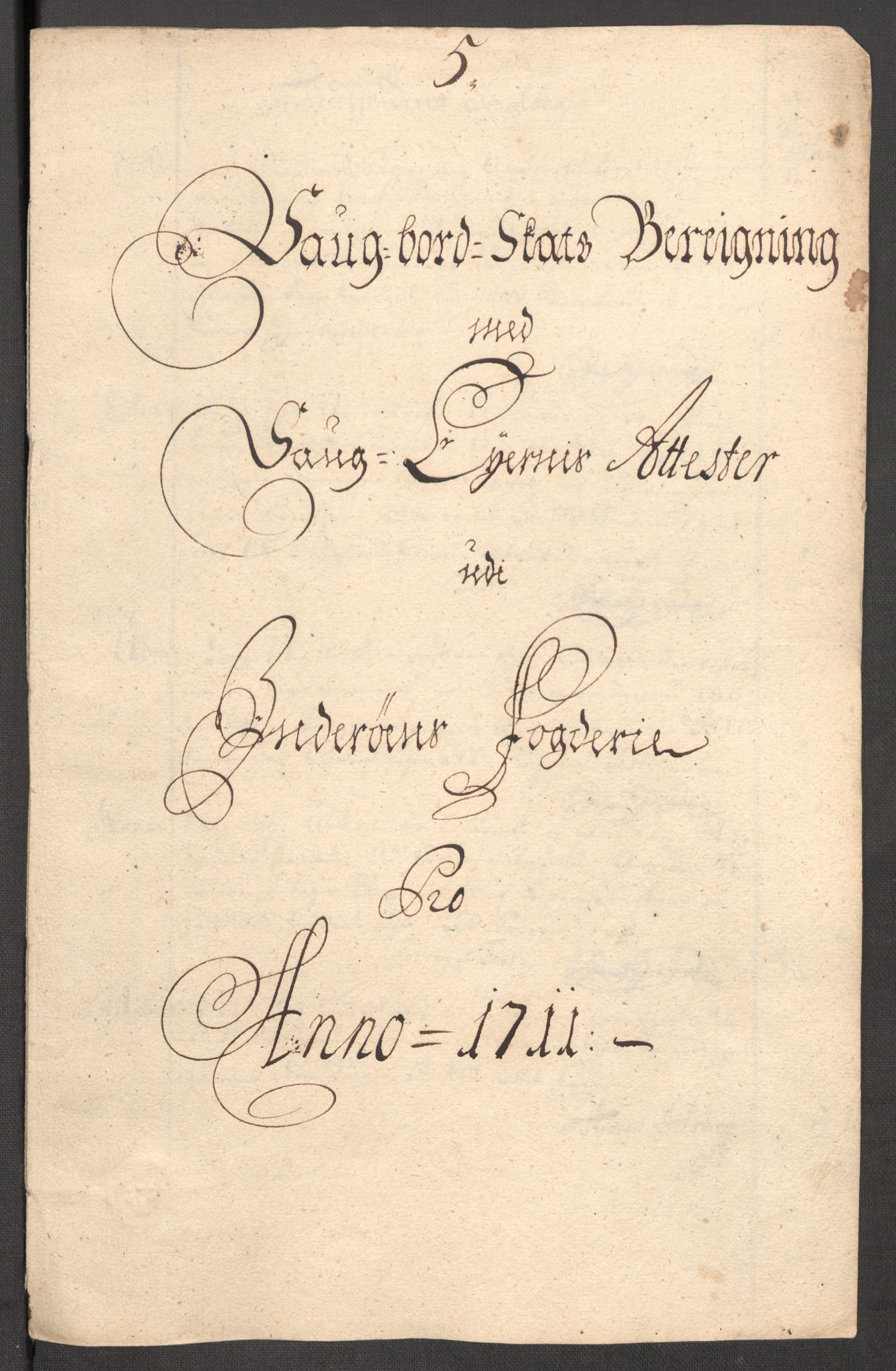 Rentekammeret inntil 1814, Reviderte regnskaper, Fogderegnskap, RA/EA-4092/R63/L4319: Fogderegnskap Inderøy, 1711, s. 129