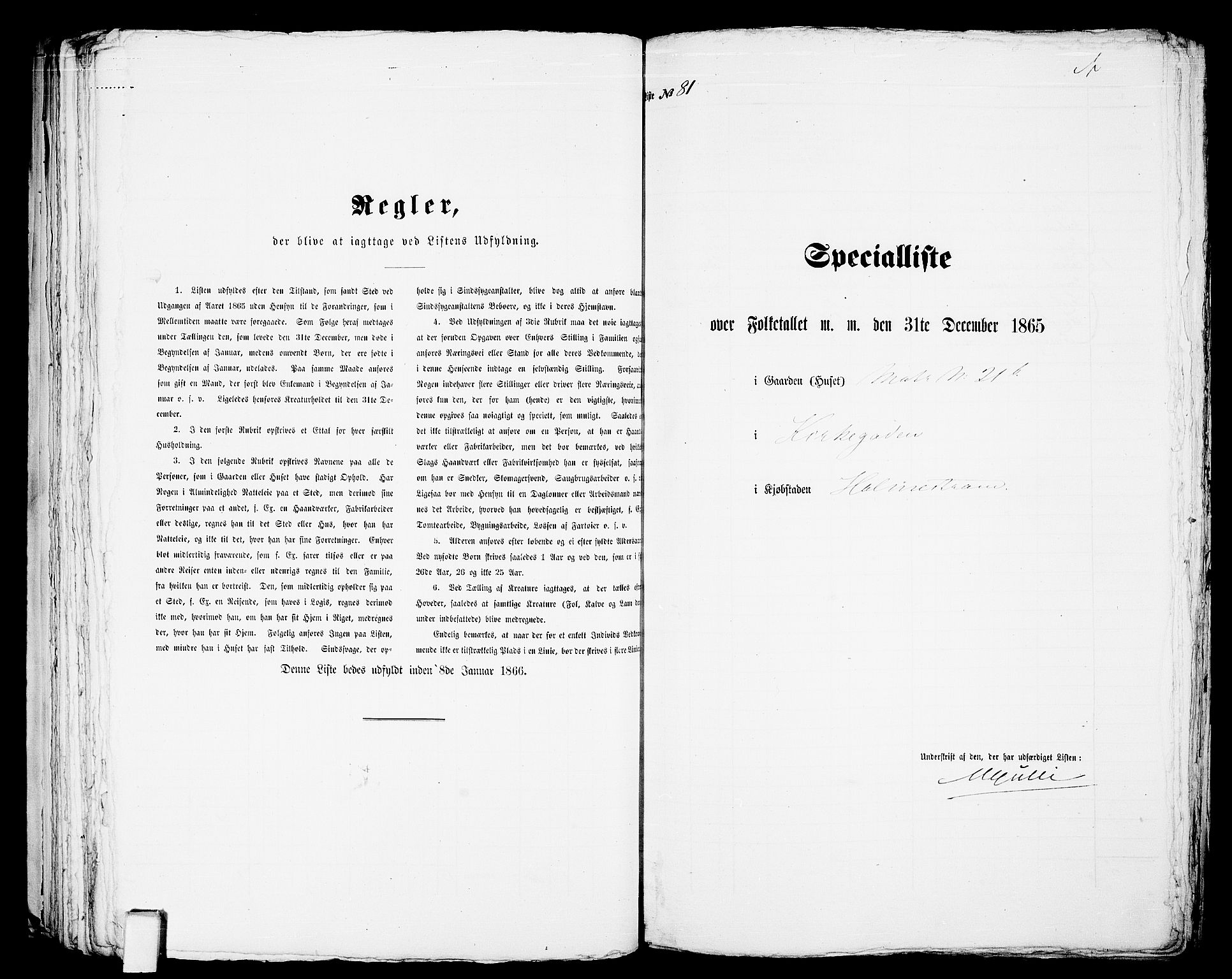 RA, Folketelling 1865 for 0702B Botne prestegjeld, Holmestrand kjøpstad, 1865, s. 169