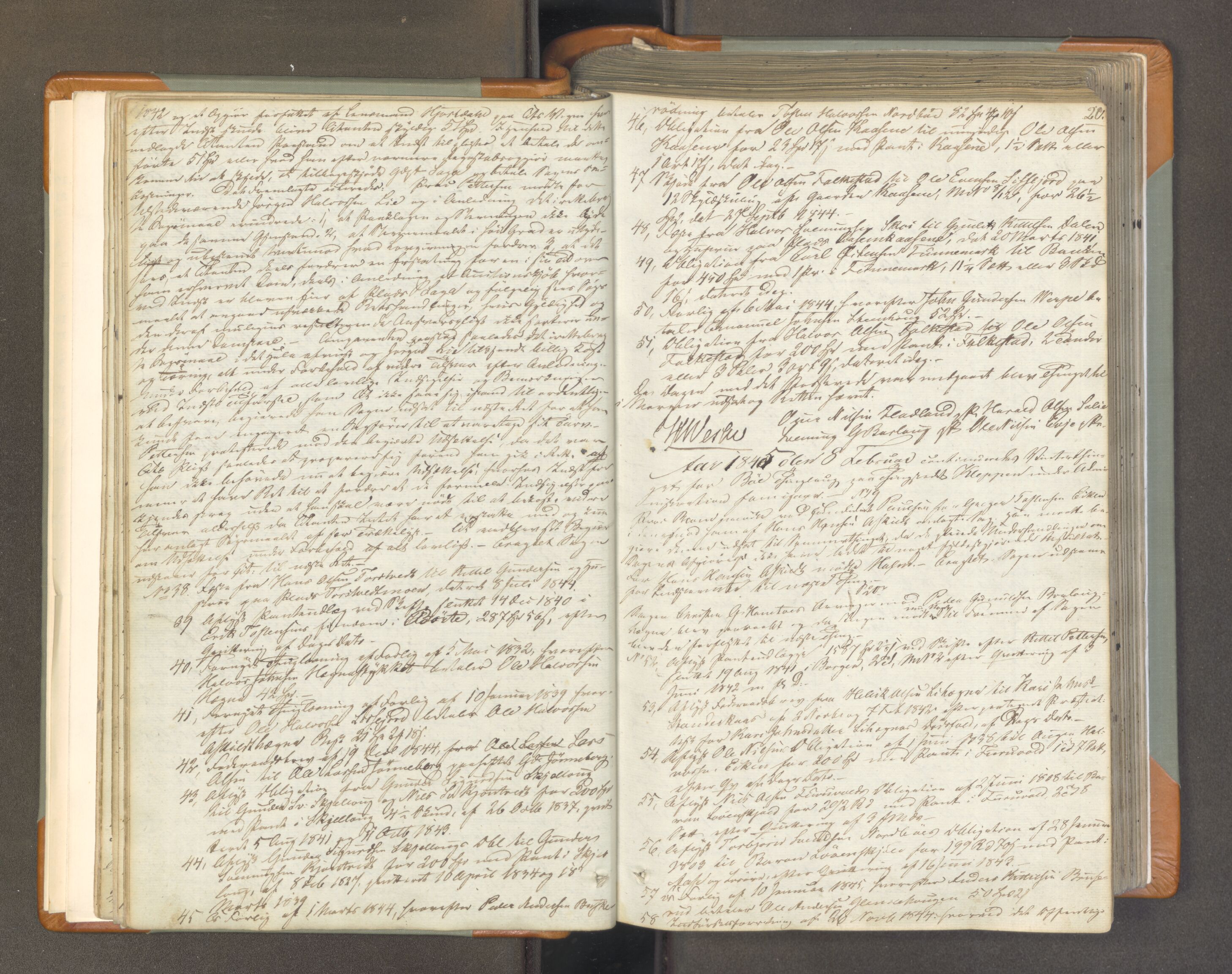 Nedre Telemark sorenskriveri, AV/SAKO-A-135/F/Fa/L0043: Tingbok, 1845-1850, s. 19b-20a