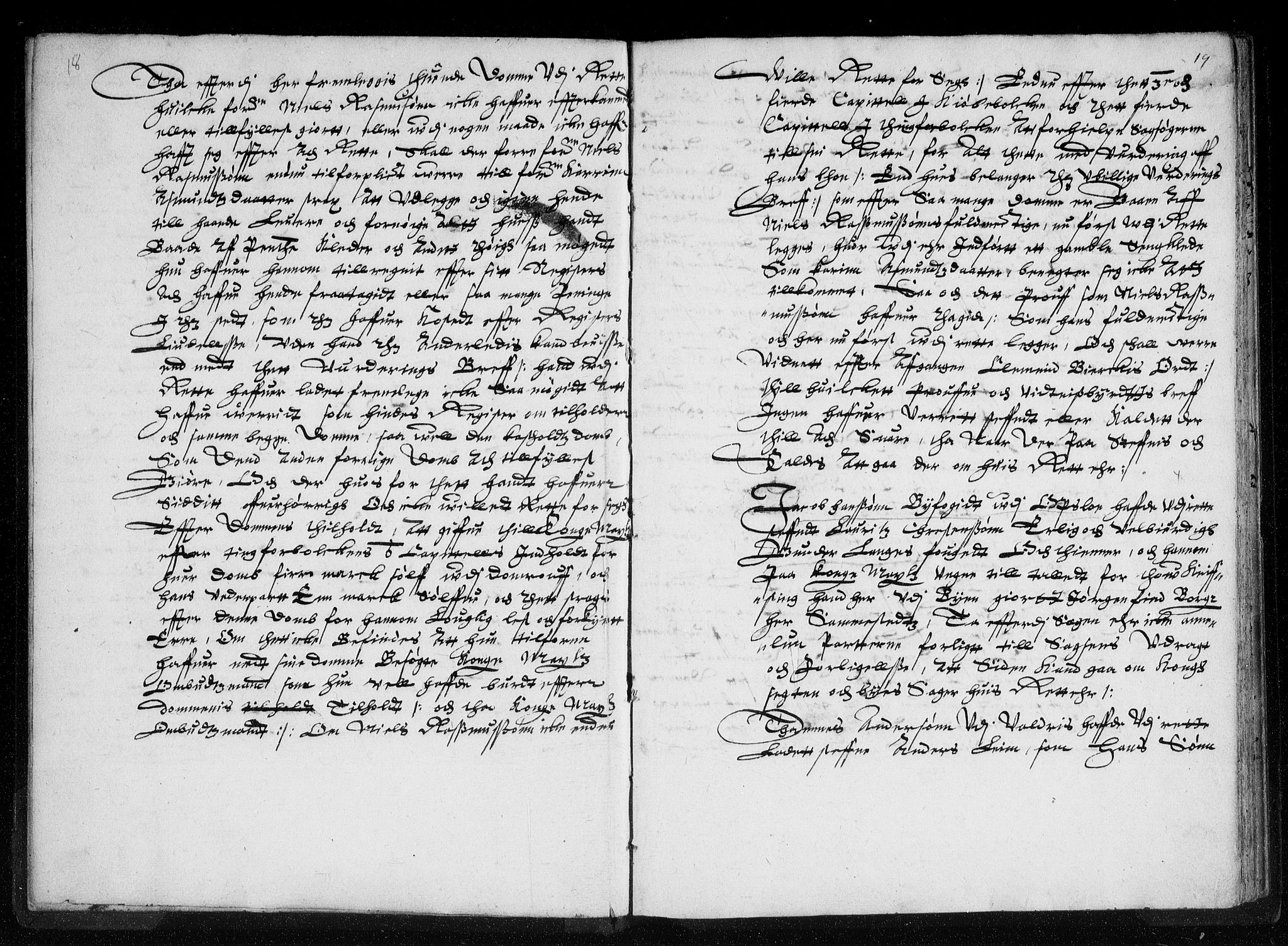 Christiania lagting, AV/SAO-A-11131/F/Fa/L0003: Tingbok, 1609-1610, s. 18-19