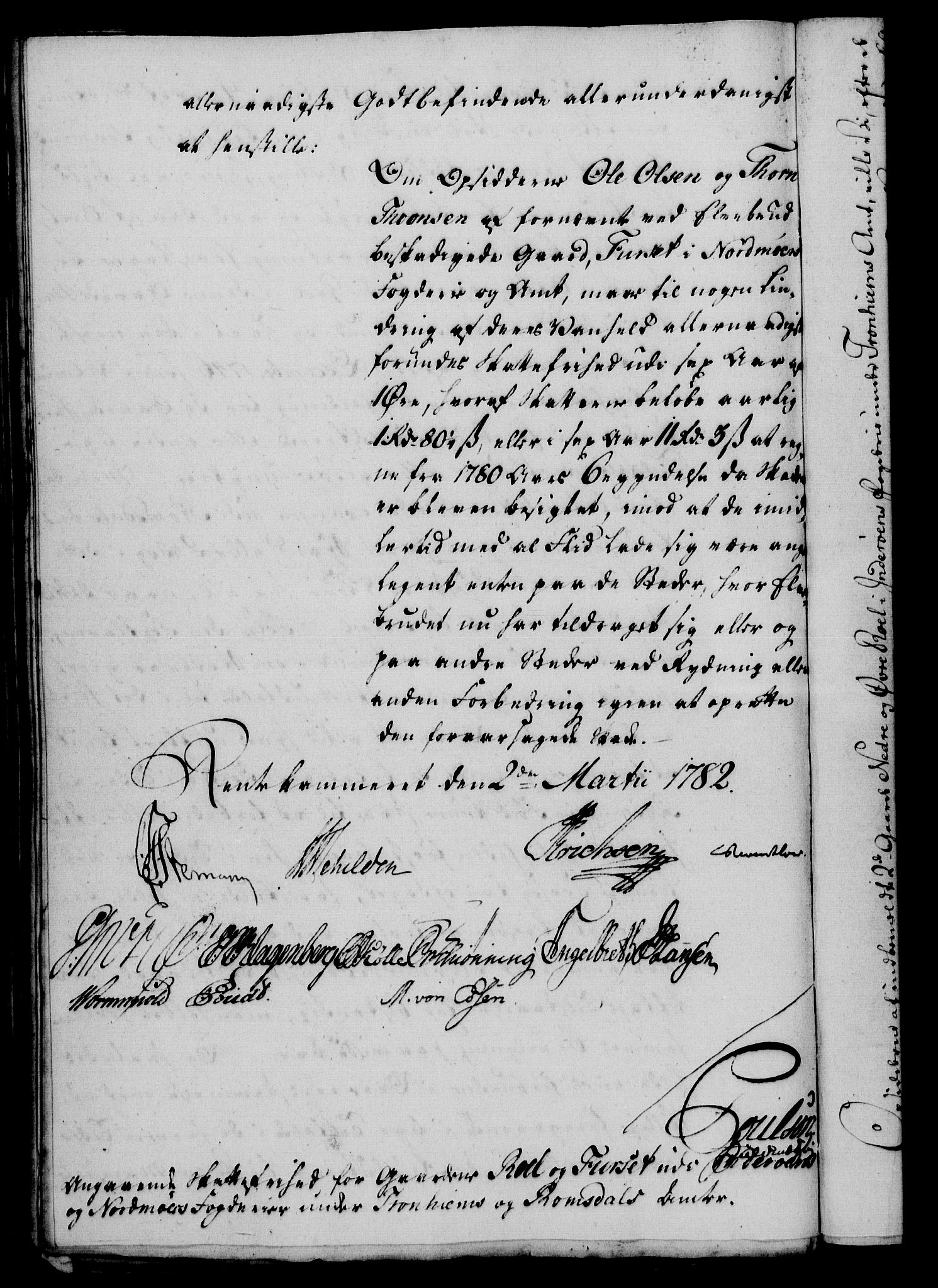 Rentekammeret, Kammerkanselliet, RA/EA-3111/G/Gf/Gfa/L0064: Norsk relasjons- og resolusjonsprotokoll (merket RK 52.64), 1782, s. 115