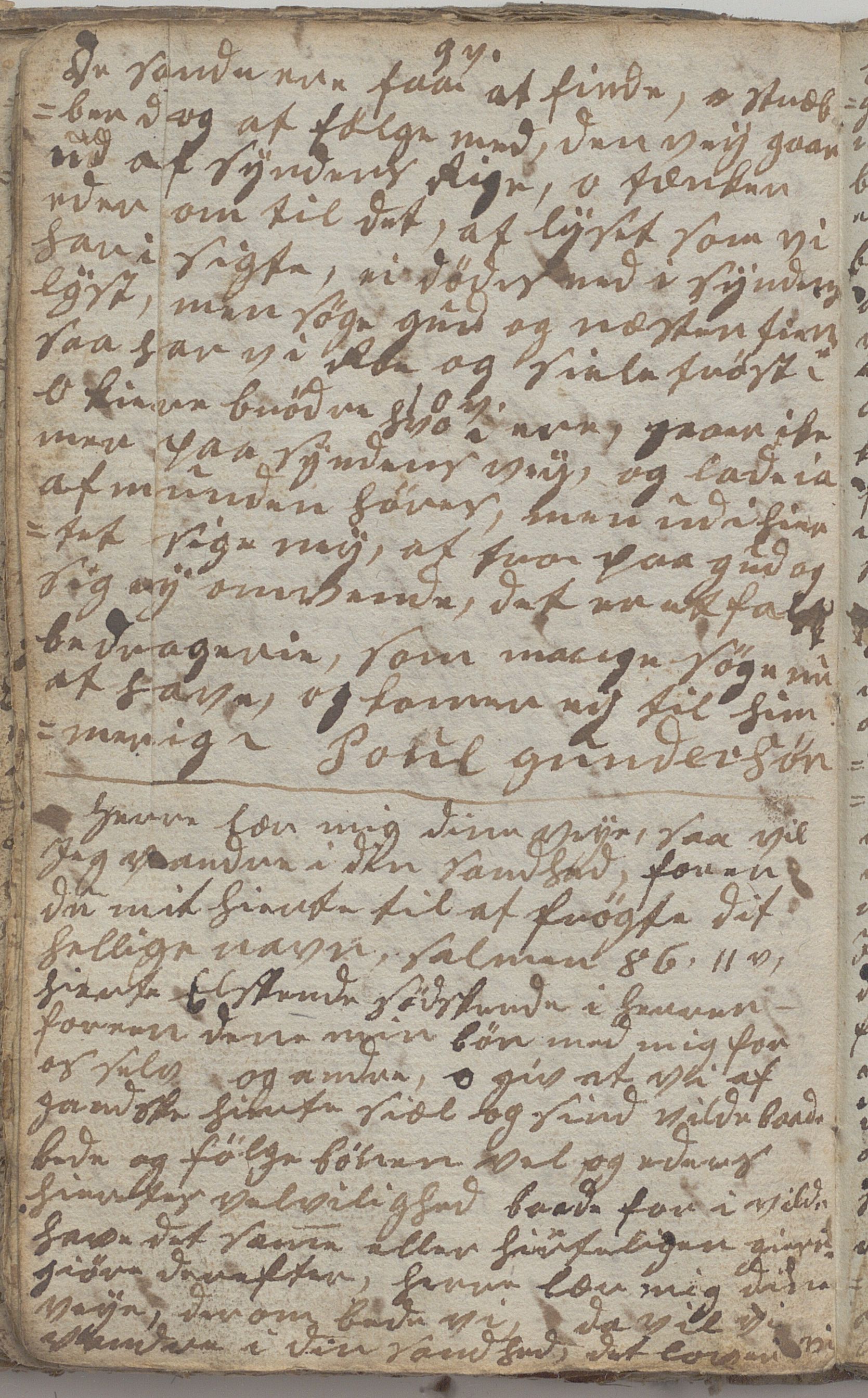 Heggtveitsamlingen, TMF/A-1007/H/L0046/0007: Brev, kopibøker, prekener, manus etc.  / "Fossem" - Kopibok. Sanger og brev, 1800-1802