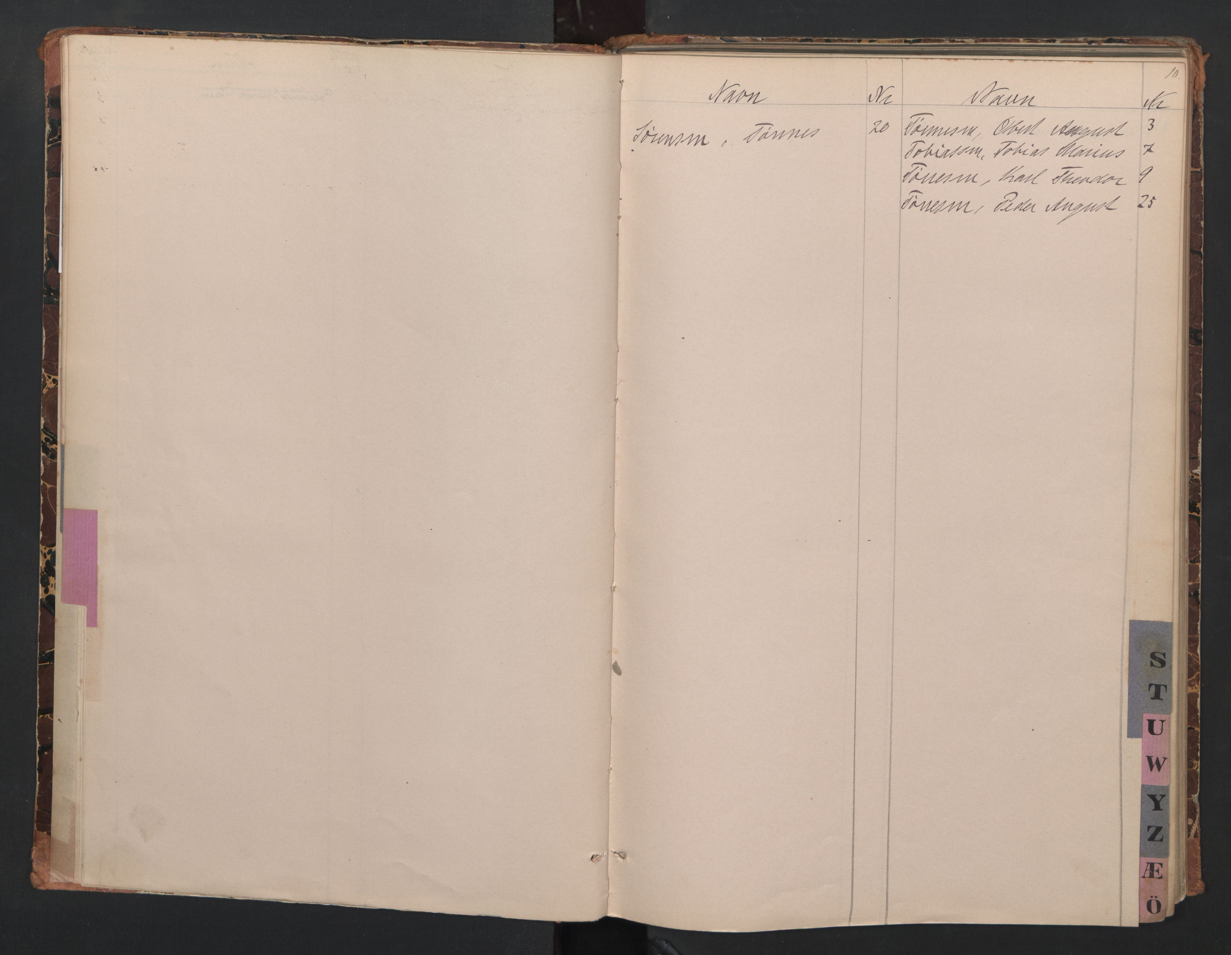 Mandal mønstringskrets, AV/SAK-2031-0016/F/Fa/L0008: Annotasjonsrulle nr 1-3, hovedrulle nr 1-122, maskinister og fyrbøtere, med register, Y-18, 1883-1948, s. 11