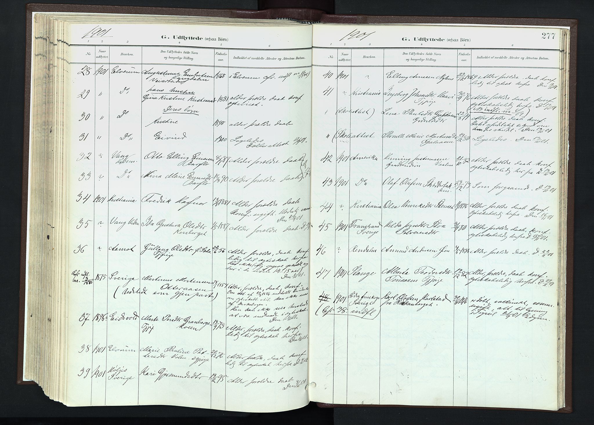 Trysil prestekontor, AV/SAH-PREST-046/H/Ha/Haa/L0013: Ministerialbok nr. 13, 1898-1911, s. 277