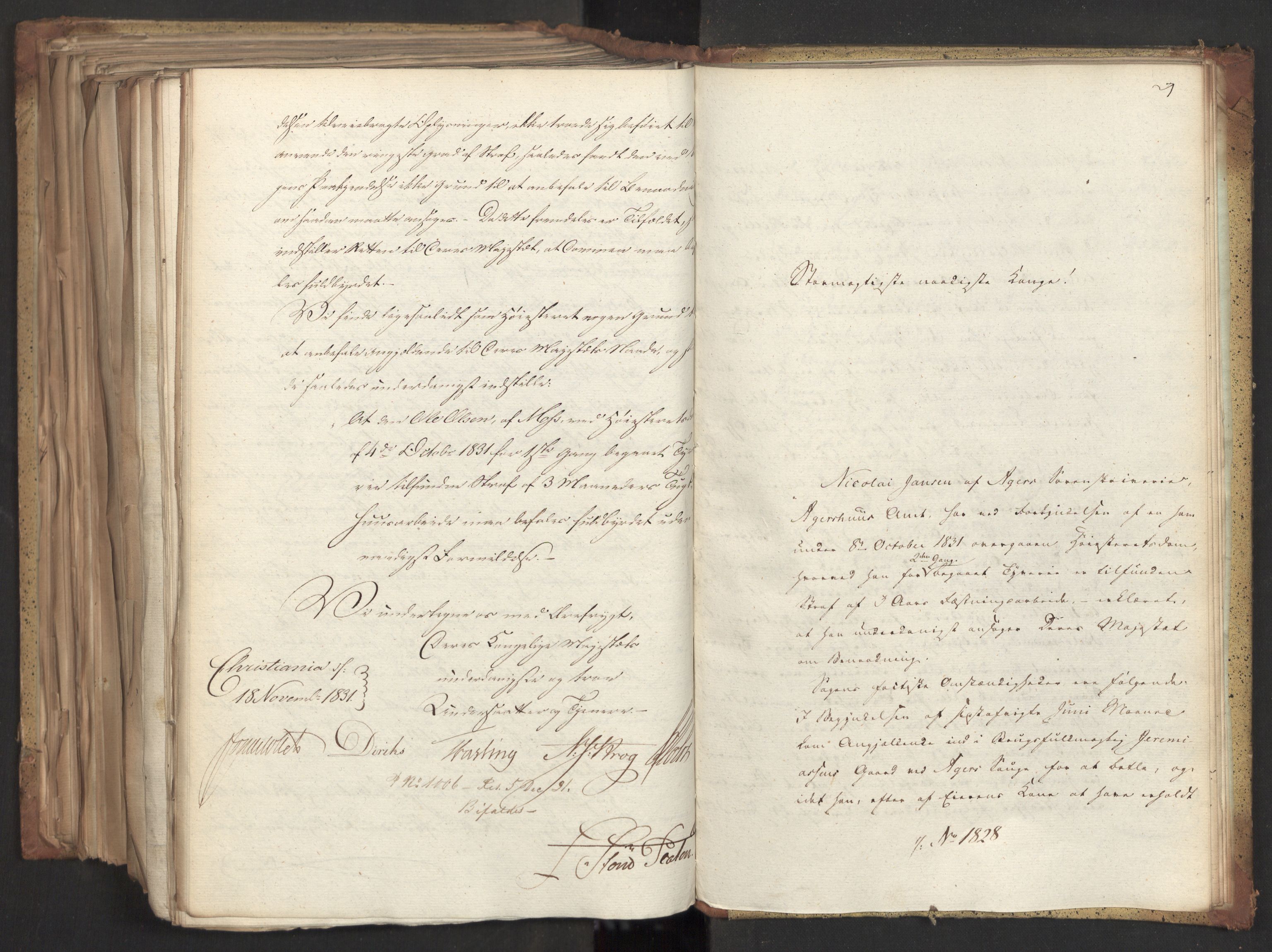 Statsrådsavdelingen i Stockholm, AV/RA-S-1003/D/Da/L0074: Regjeringsinnstillinger nr. 1700-1839, 1831, s. 398