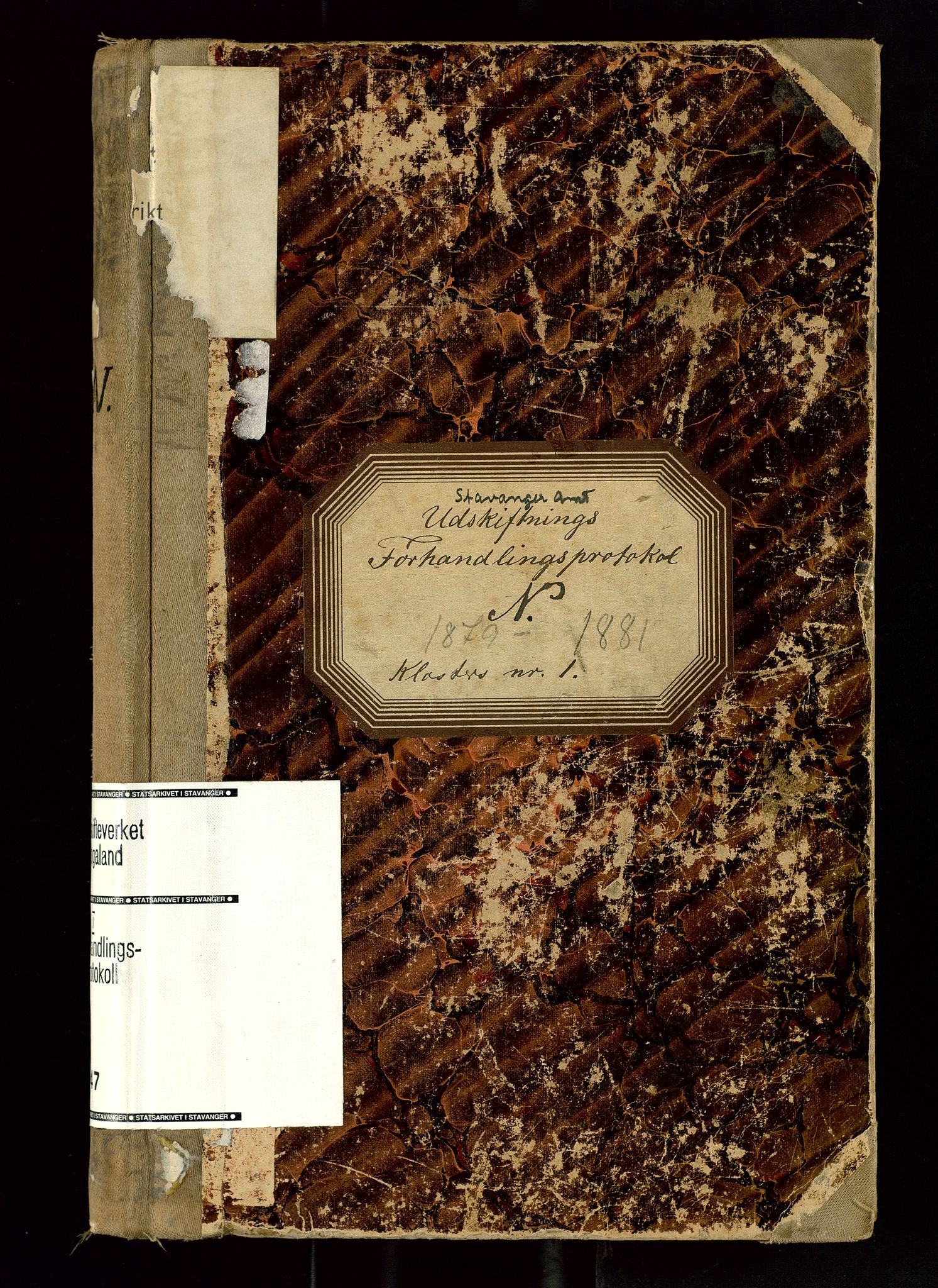 Rogaland jordskifterett, SAST/A-102426/Oa/L0047: Forhandlingsprotokoll, 1879-1881