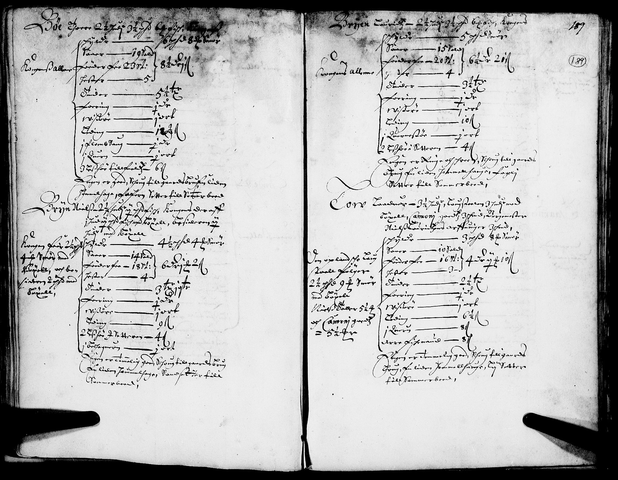 Rentekammeret inntil 1814, Realistisk ordnet avdeling, RA/EA-4070/N/Nb/Nba/L0014: Gudbrandsdalen fogderi, 1. del, 1668, s. 188b-189a