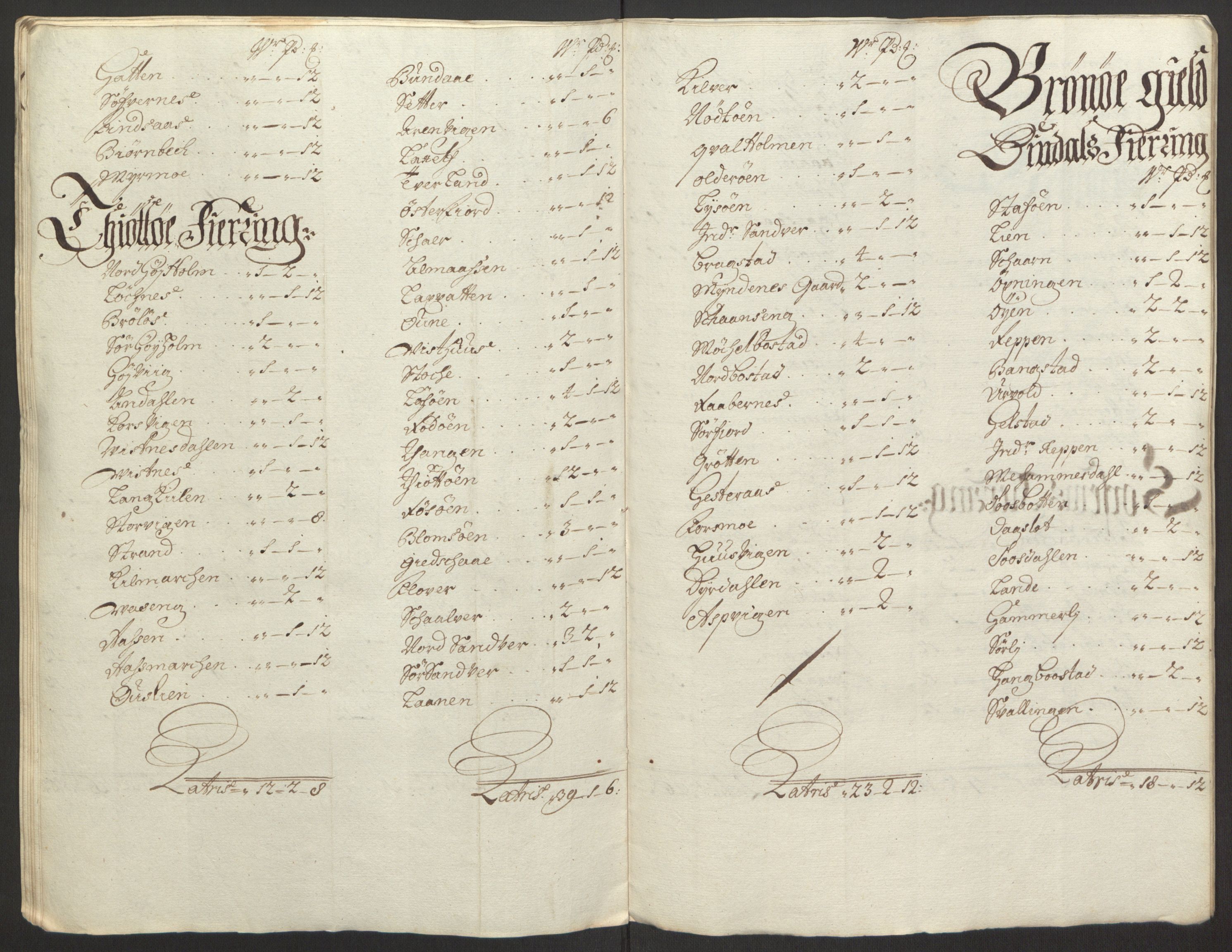 Rentekammeret inntil 1814, Reviderte regnskaper, Fogderegnskap, AV/RA-EA-4092/R65/L4505: Fogderegnskap Helgeland, 1693-1696, s. 498