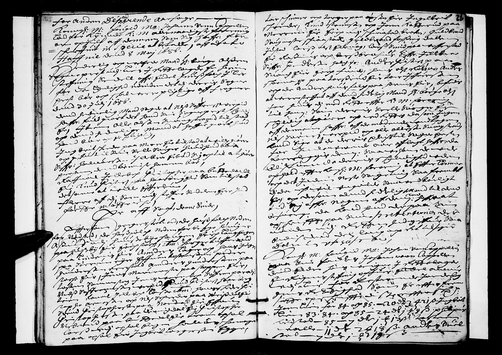 Lier, Røyken og Hurum sorenskriveri, AV/SAKO-A-89/F/Fa/L0027: Tingbok, 1686, s. 21