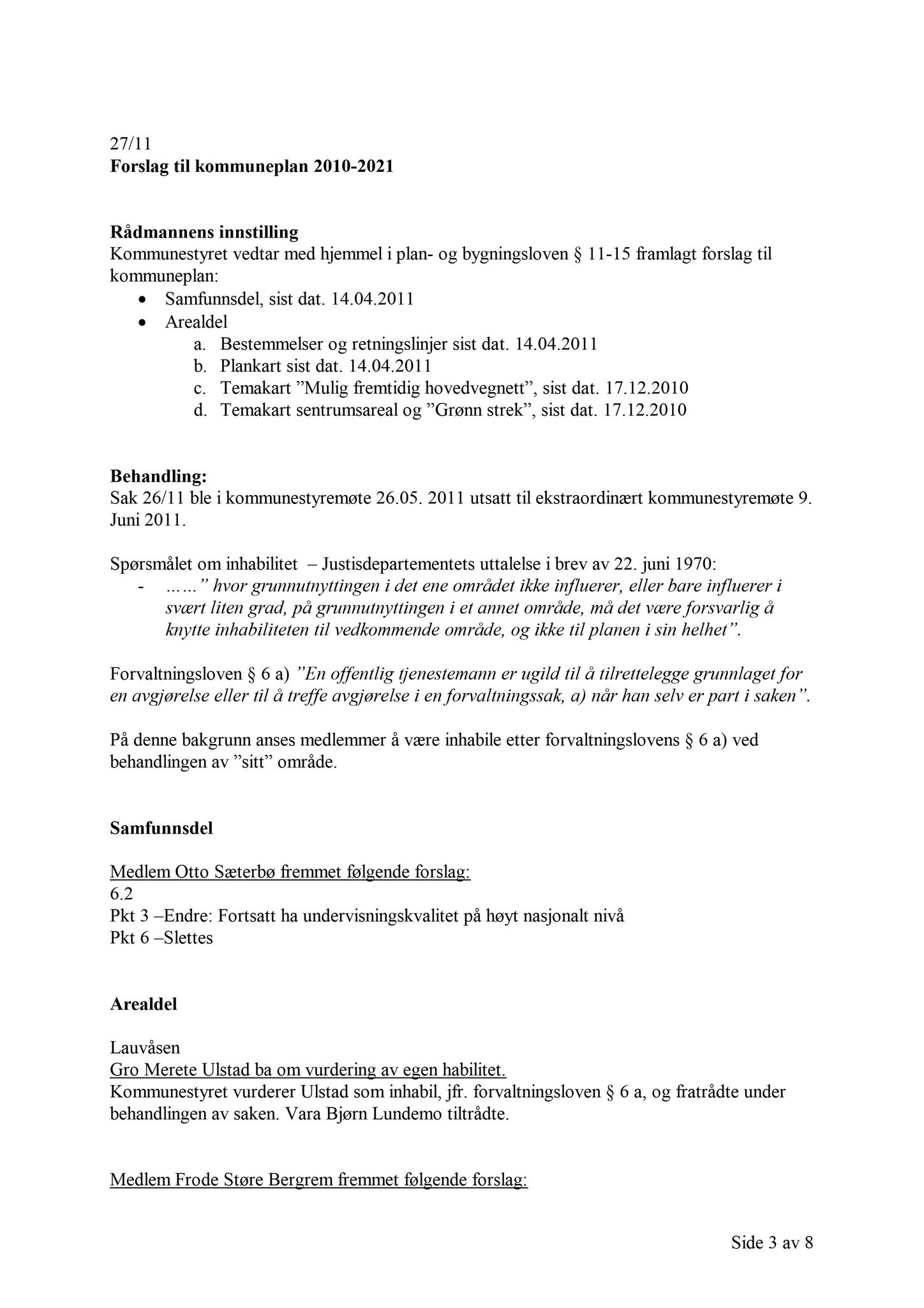 Klæbu Kommune, TRKO/KK/01-KS/L004: Kommunestyret - Møtedokumenter, 2011, s. 1254