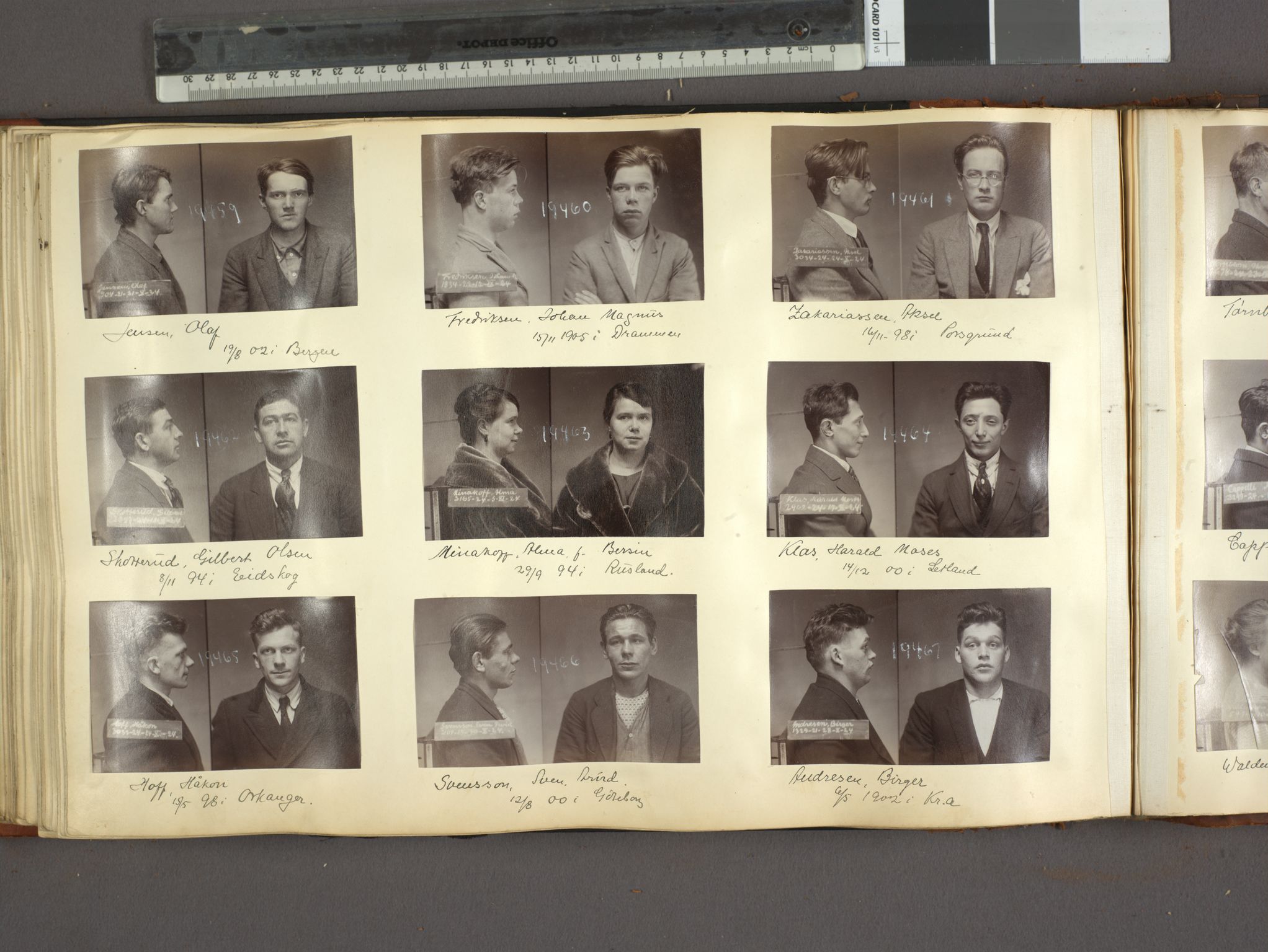 Oslo politikammer, Kriminalavdelingen, AV/SAO-A-11137/U/Ua/L0022: Forbryteralbum, 1923-1925, s. 58