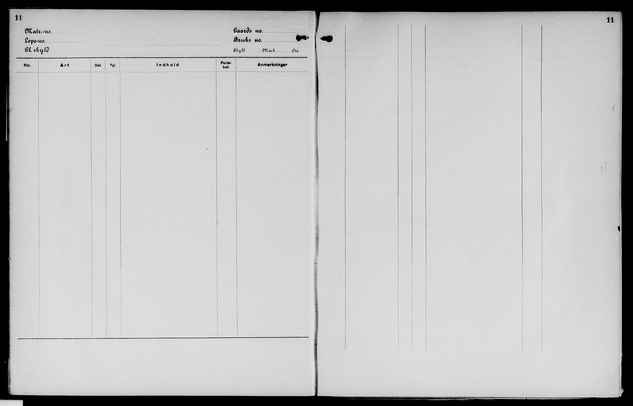 Vinger og Odal sorenskriveri, SAH/TING-022/H/Ha/Hac/Hacc/L0006: Panteregister nr. 3.6, 1923, s. 11