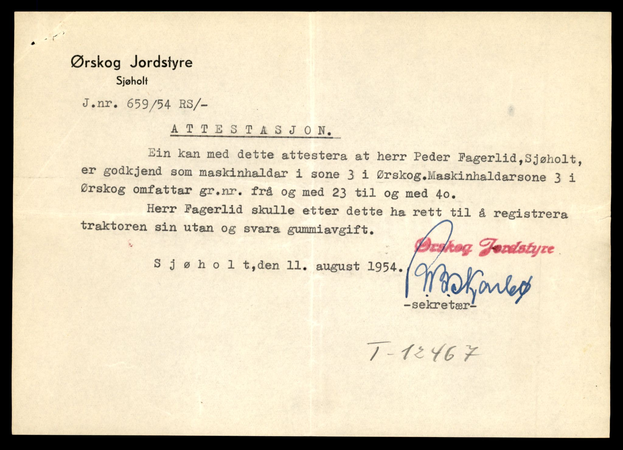Møre og Romsdal vegkontor - Ålesund trafikkstasjon, AV/SAT-A-4099/F/Fe/L0033: Registreringskort for kjøretøy T 12151 - T 12474, 1927-1998, s. 3639