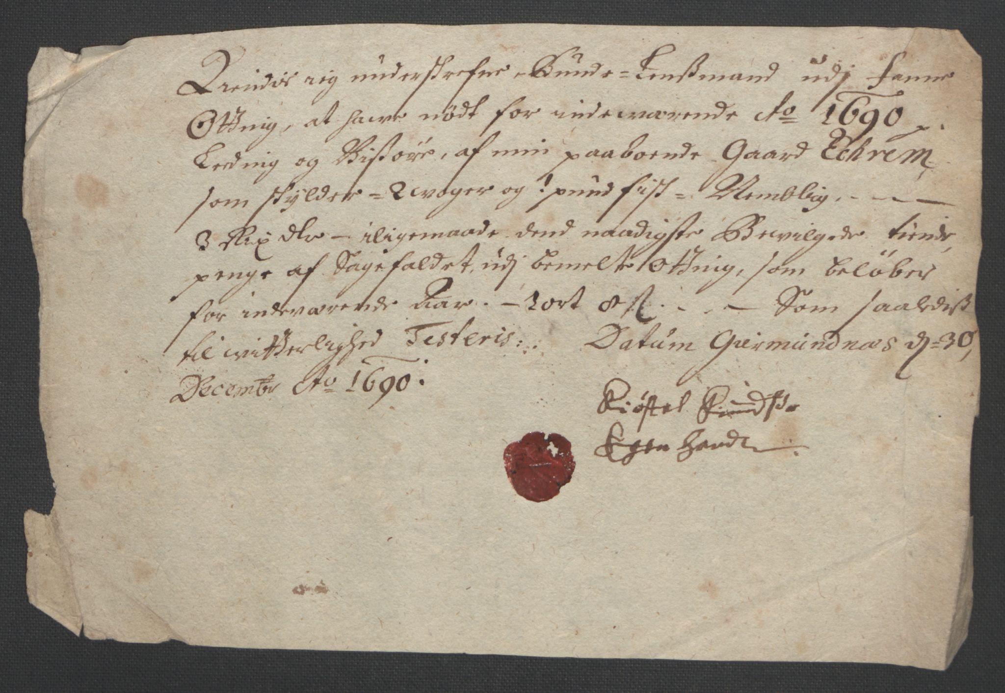 Rentekammeret inntil 1814, Reviderte regnskaper, Fogderegnskap, AV/RA-EA-4092/R55/L3649: Fogderegnskap Romsdal, 1690-1691, s. 189