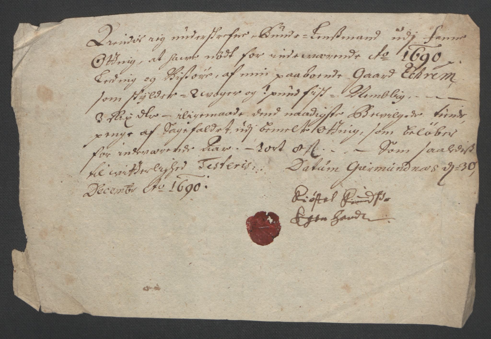 Rentekammeret inntil 1814, Reviderte regnskaper, Fogderegnskap, AV/RA-EA-4092/R55/L3649: Fogderegnskap Romsdal, 1690-1691, s. 189