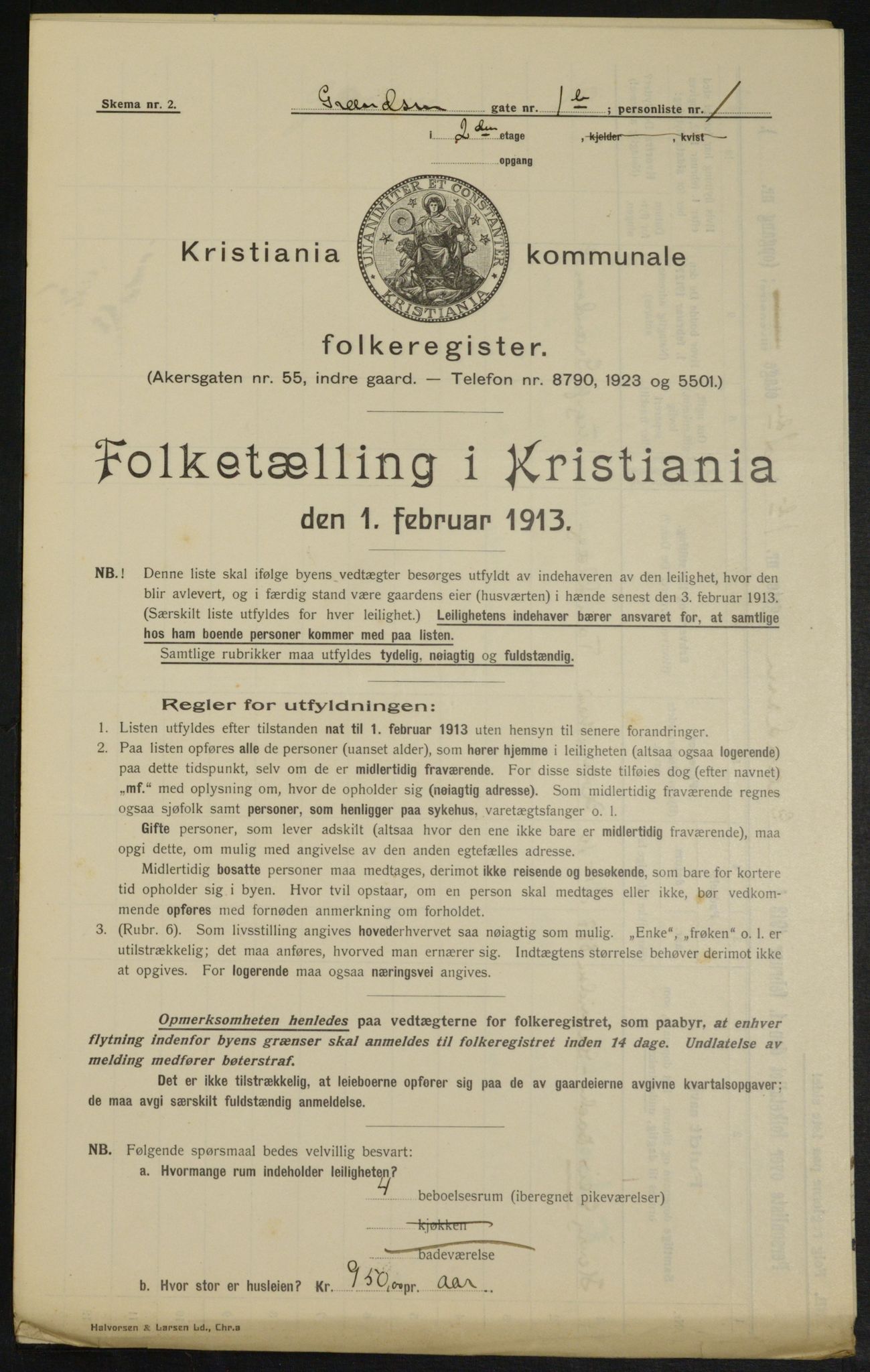 OBA, Kommunal folketelling 1.2.1913 for Kristiania, 1913, s. 29787