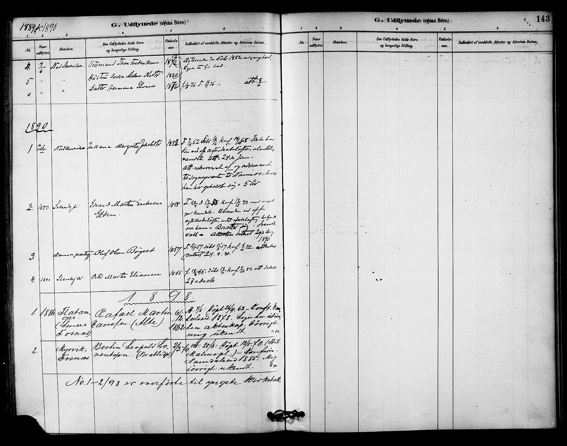 Ministerialprotokoller, klokkerbøker og fødselsregistre - Nord-Trøndelag, SAT/A-1458/742/L0408: Ministerialbok nr. 742A01, 1878-1890, s. 143