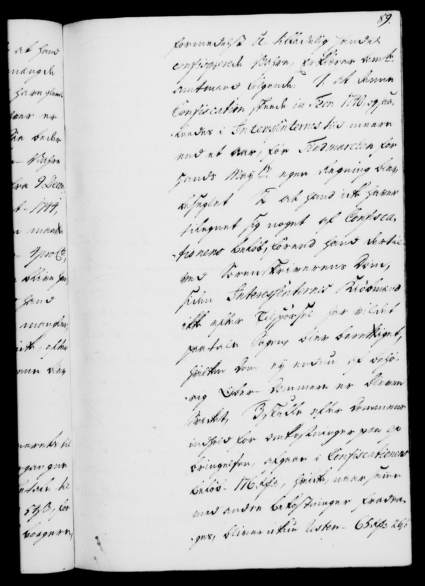 Rentekammeret, Kammerkanselliet, AV/RA-EA-3111/G/Gh/Gha/L0027: Norsk ekstraktmemorialprotokoll (merket RK 53.72), 1745-1746, s. 89
