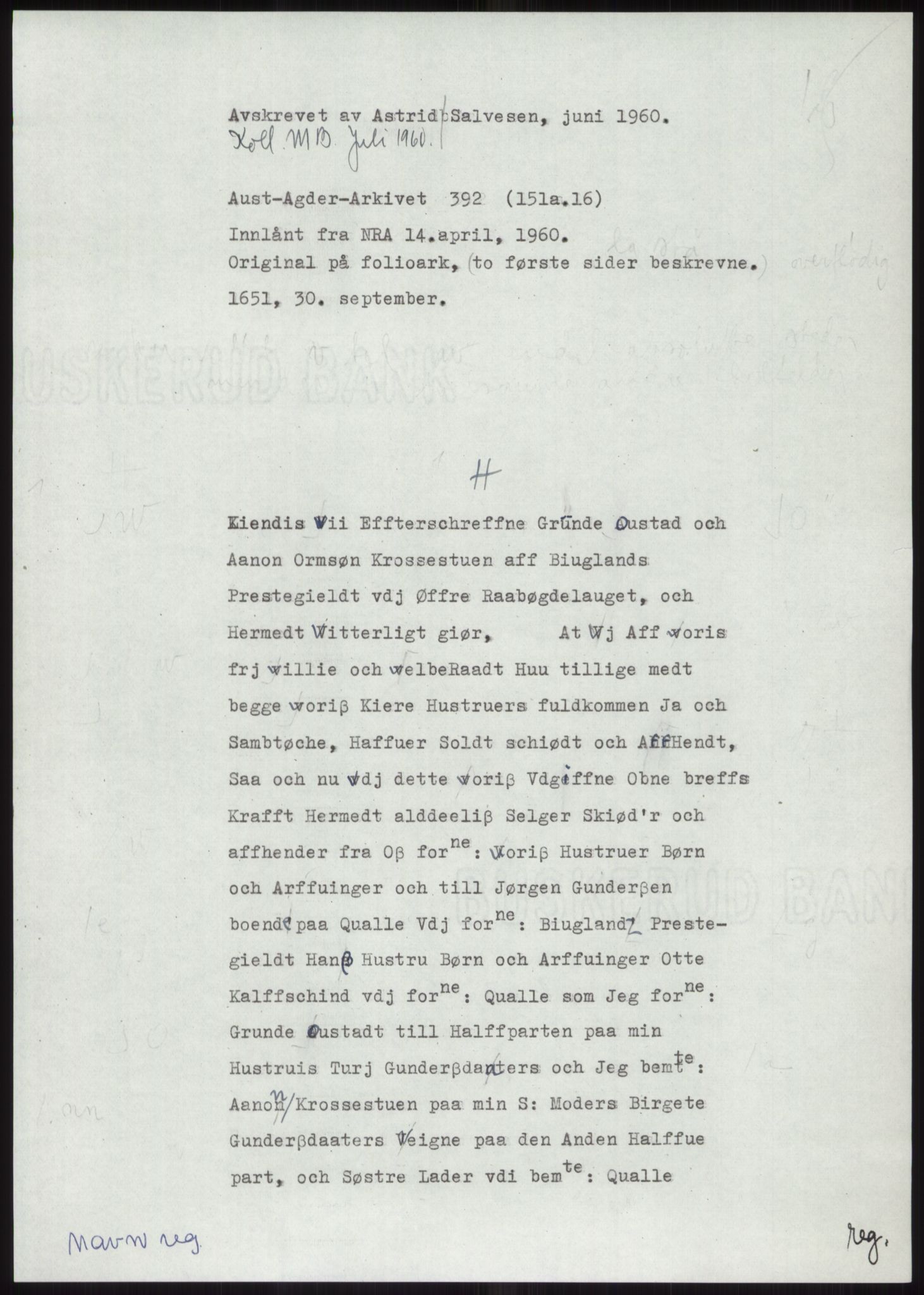 Samlinger til kildeutgivelse, Diplomavskriftsamlingen, AV/RA-EA-4053/H/Ha, s. 1267