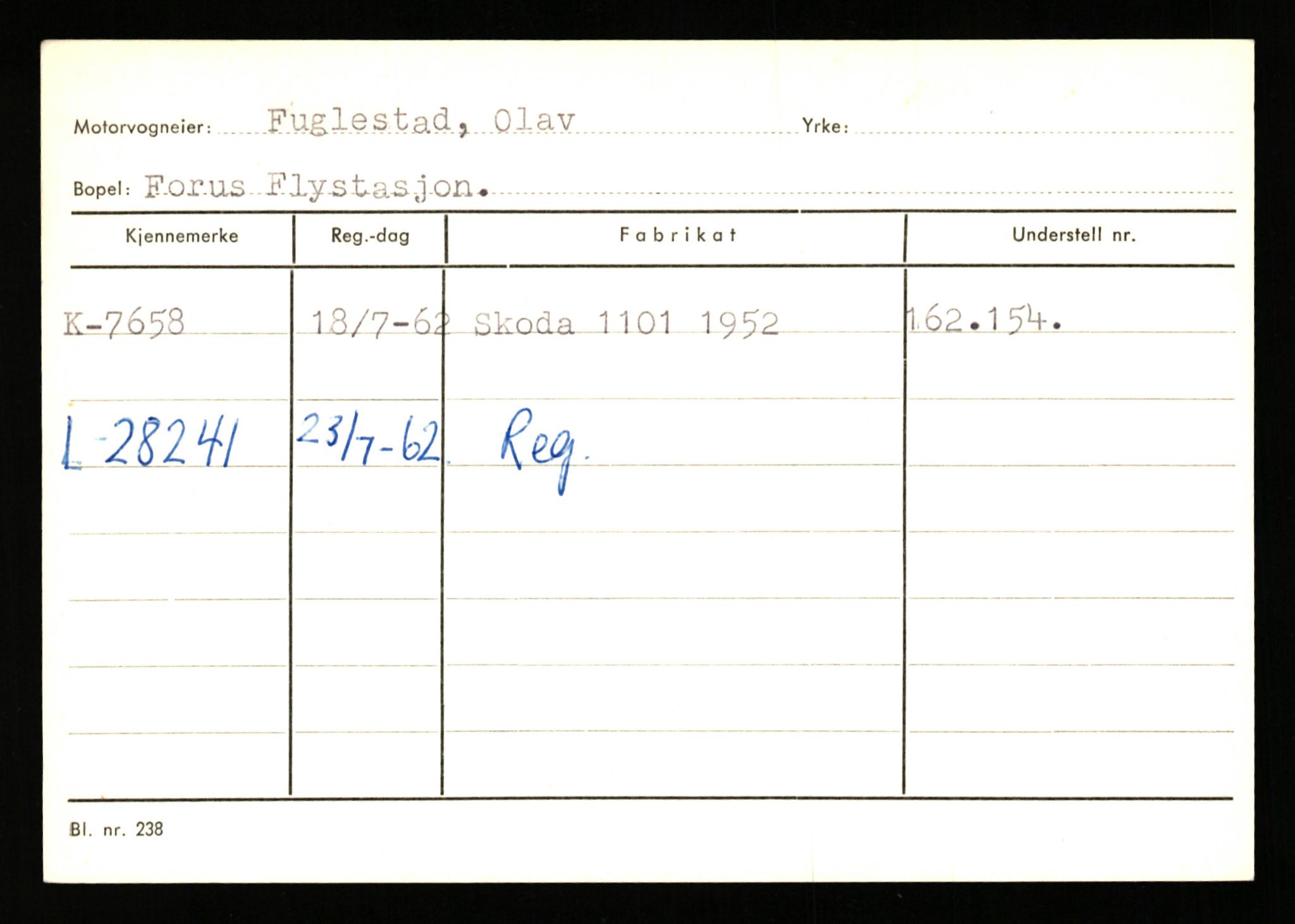 Stavanger trafikkstasjon, SAST/A-101942/0/G/L0002: Registreringsnummer: 5791 - 10405, 1930-1971, s. 917