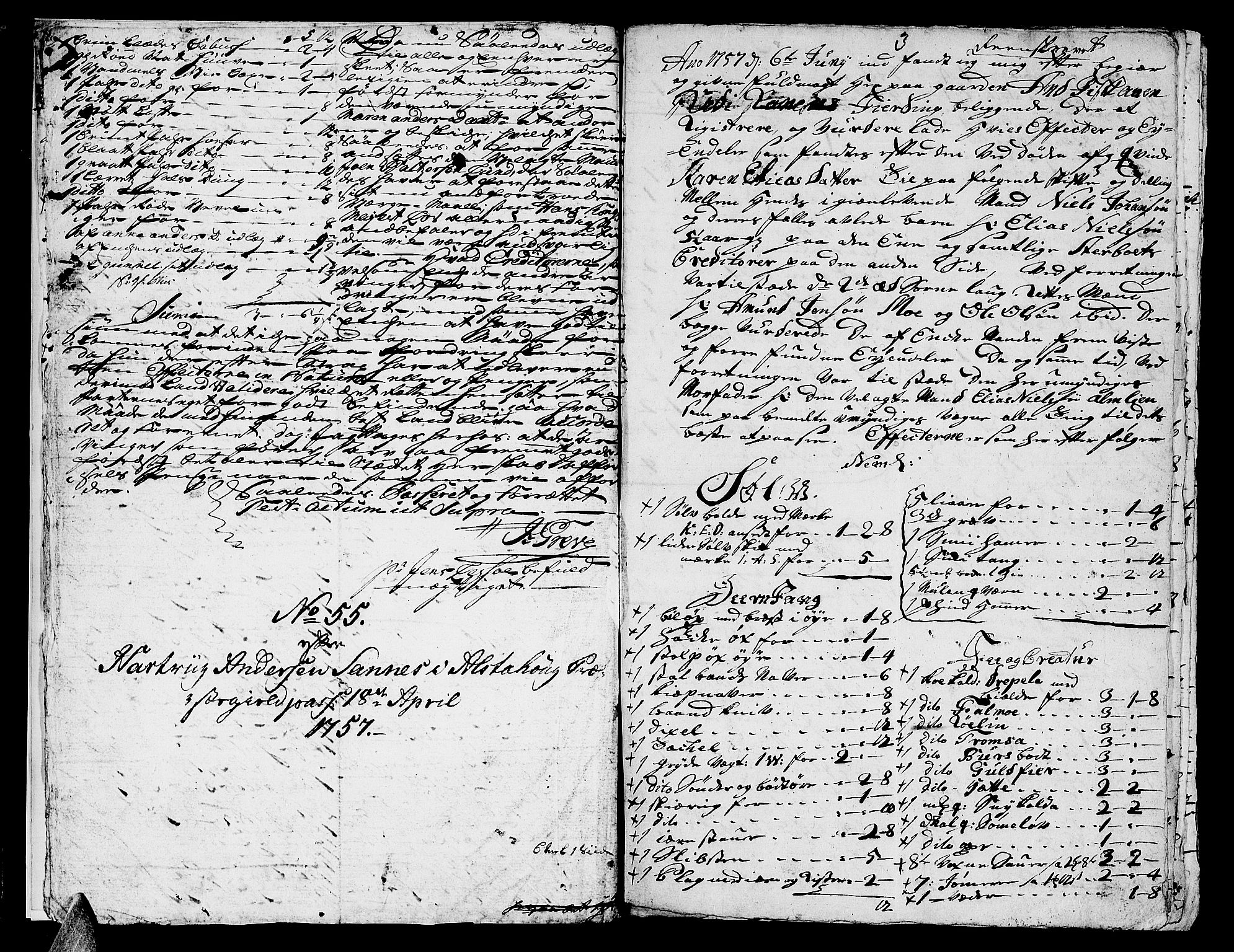 Helgeland sorenskriveri, SAT/A-0004/3/3A/L0040: Konseptprotokoll 25, 1757, s. 2b-3a