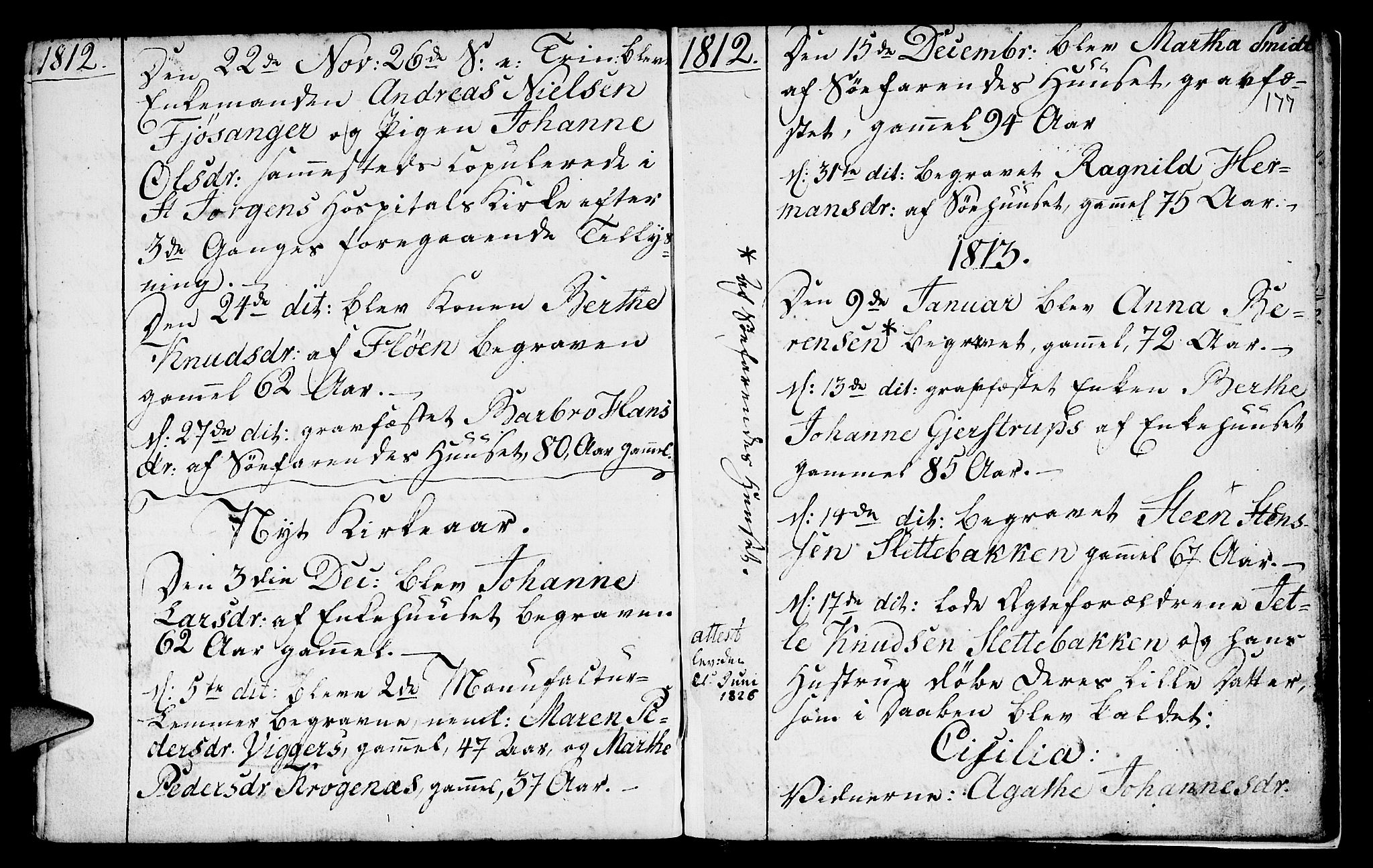 St. Jørgens hospital og Årstad sokneprestembete, AV/SAB-A-99934: Ministerialbok nr. A 2, 1766-1814, s. 177