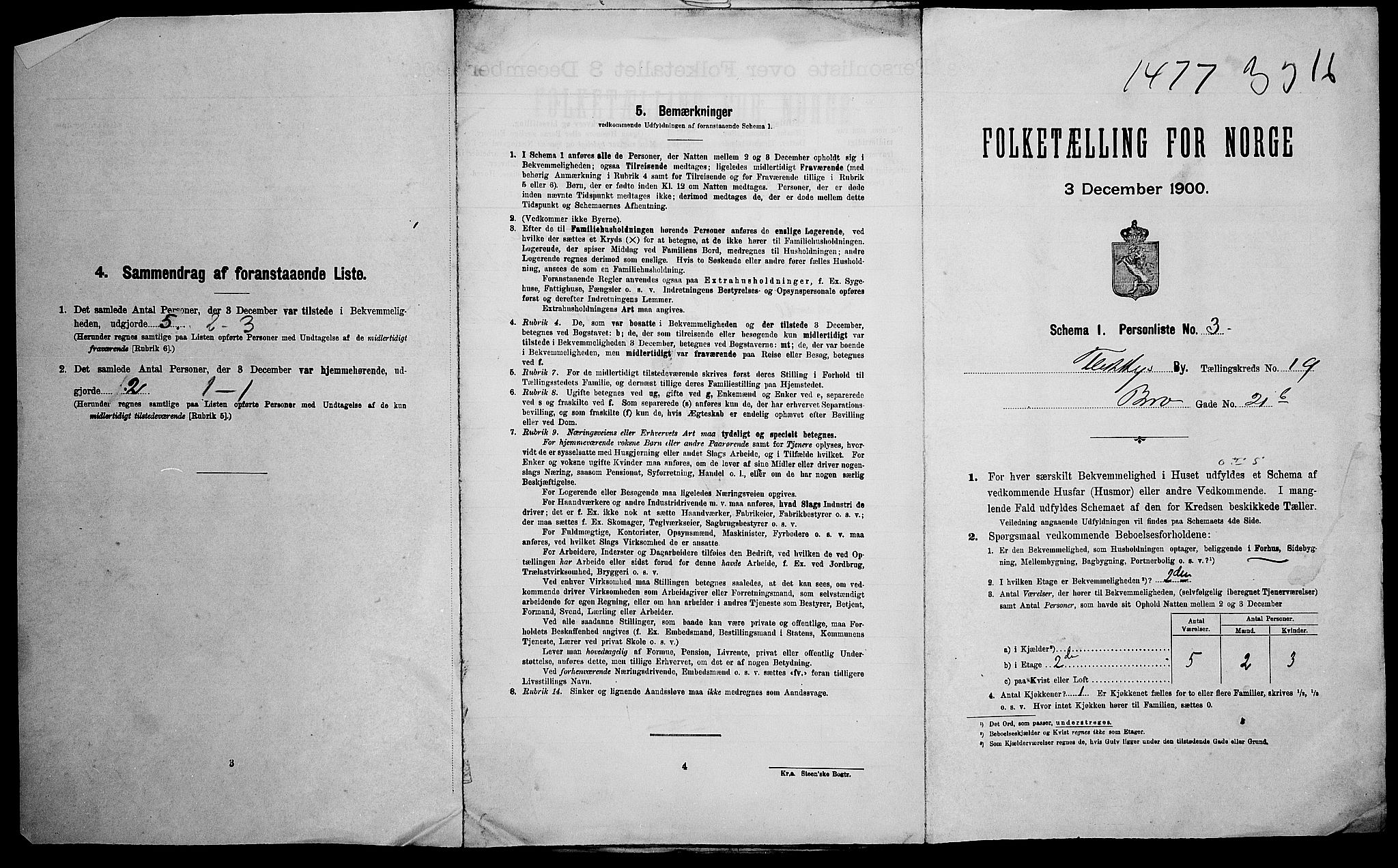 SAK, Folketelling 1900 for 1004 Flekkefjord kjøpstad, 1900, s. 232