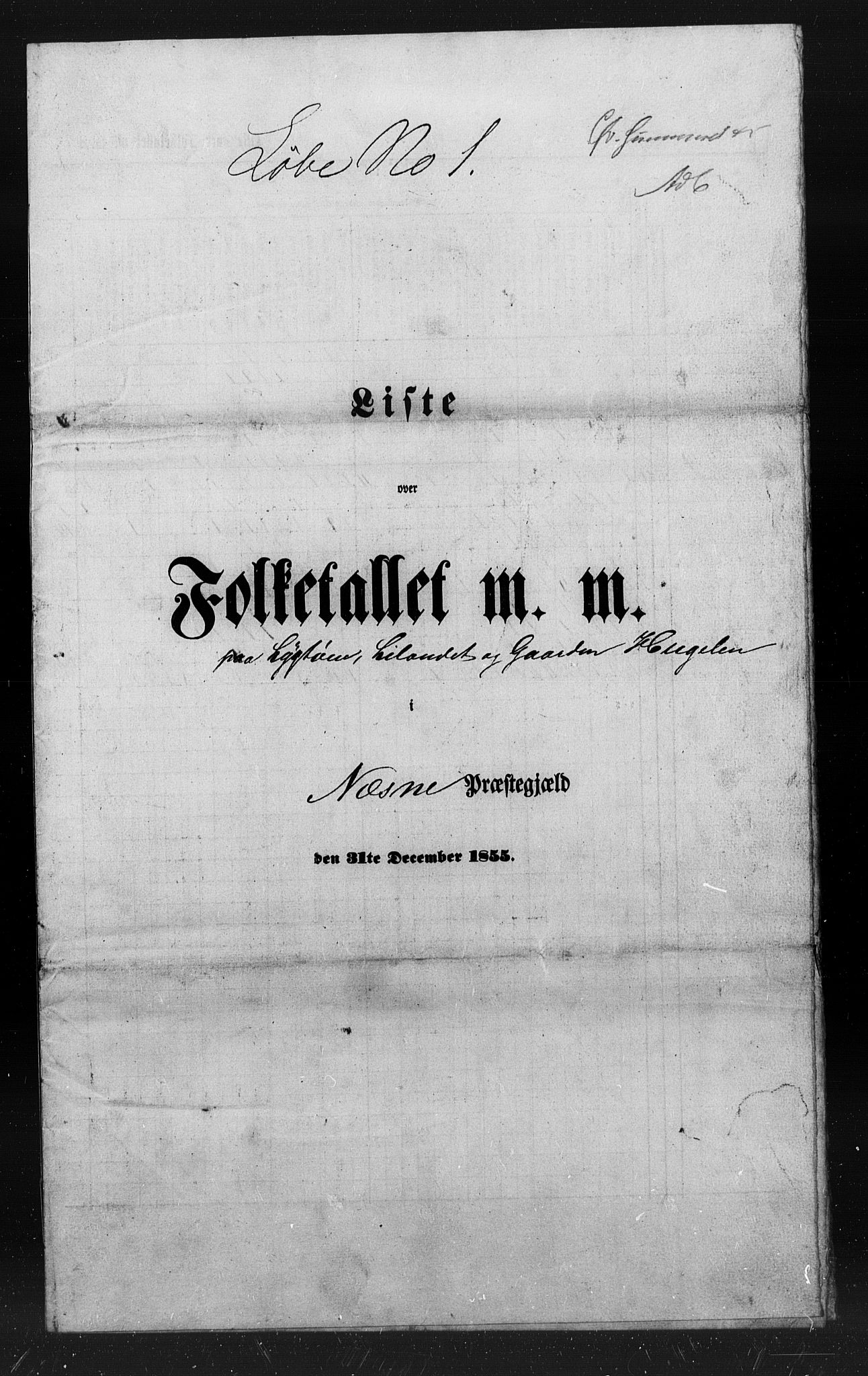 , Folketelling 1855 for 1828P Nesna prestegjeld, 1855, s. 2