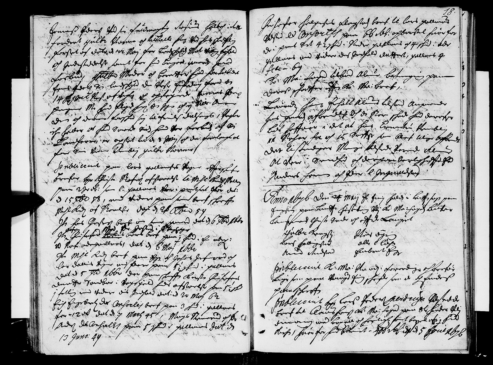 Hedemarken sorenskriveri, SAH/TING-034/G/Gb/L0012: Tingbok, 1676, s. 17b-18a