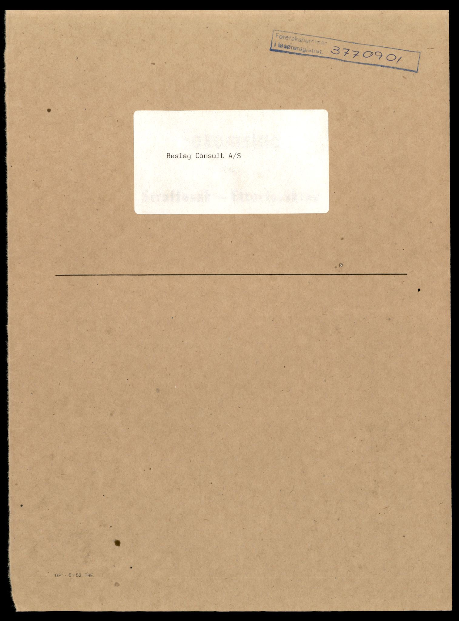 Trondheim byfogd, AV/SAT-A-0003/2/J/Jd/Jda/L0006: Bilag, aksjeselskap, Bes-Bio, 1944-1990, s. 1