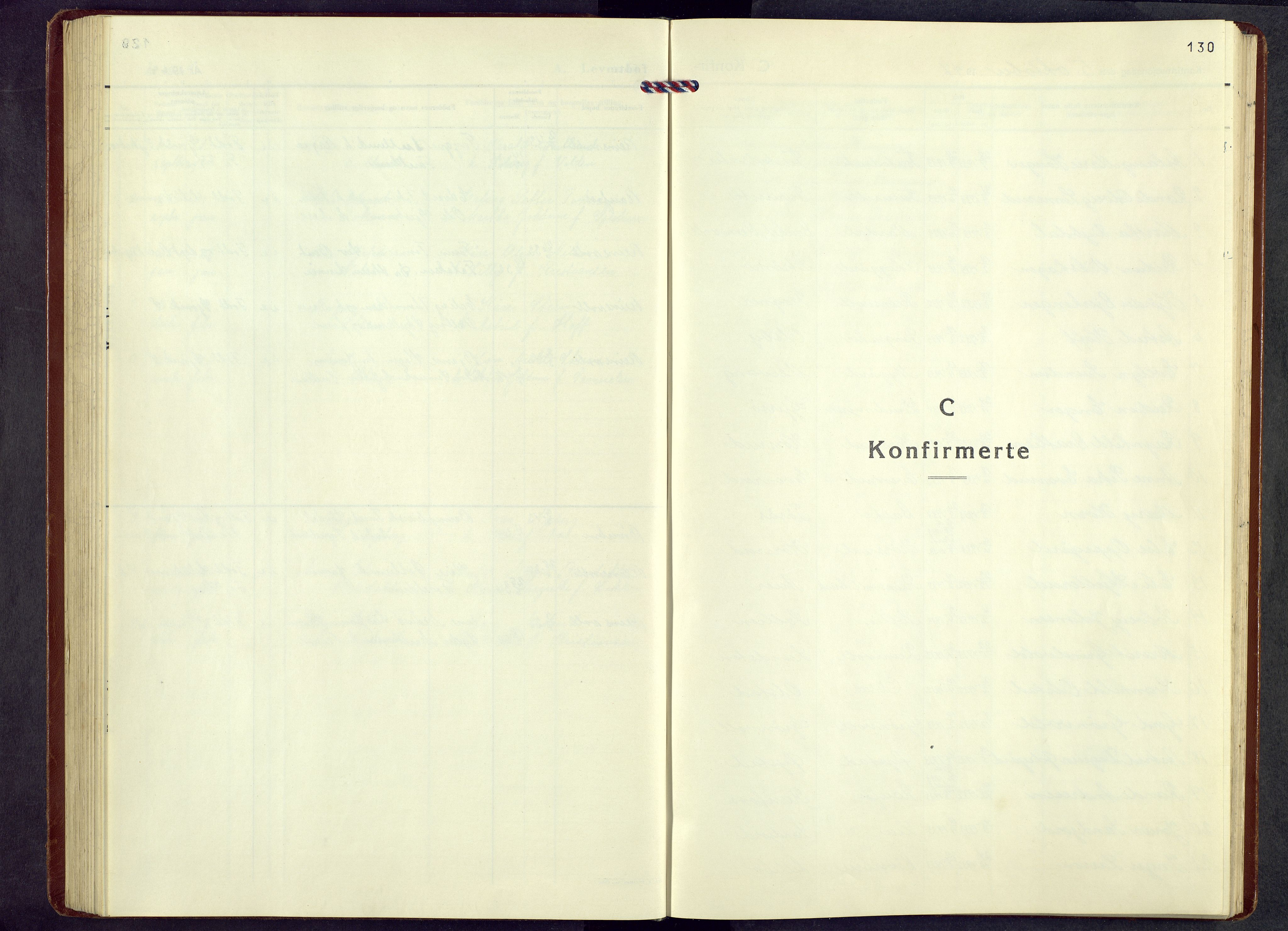 Vestre Toten prestekontor, SAH/PREST-108/H/Ha/Hab/L0017: Klokkerbok nr. 17, 1947-1969, s. 130