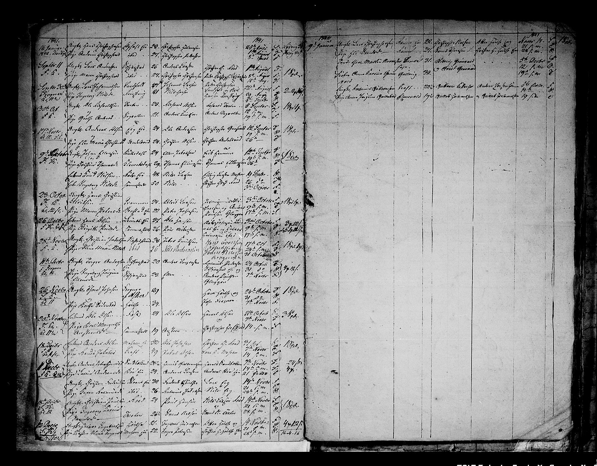 Lier kirkebøker, AV/SAKO-A-230/G/Ga/L0002: Klokkerbok nr. I 2, 1841-1862, s. 5