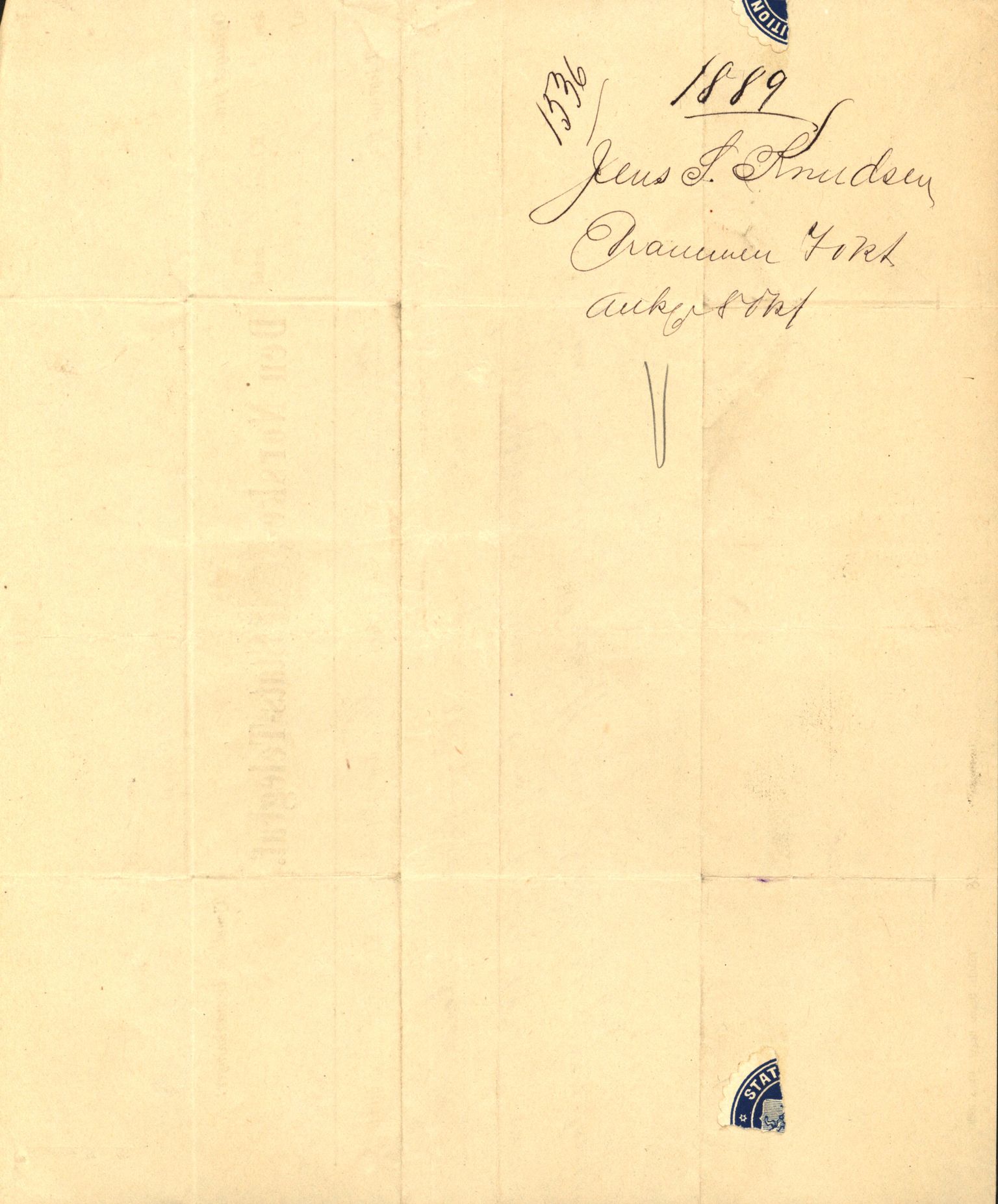 Pa 63 - Østlandske skibsassuranceforening, VEMU/A-1079/G/Ga/L0023/0011: Havaridokumenter / Joanchas, Lympha, Glengarin, Korsvei, Heldine, Sirius, 1889, s. 31