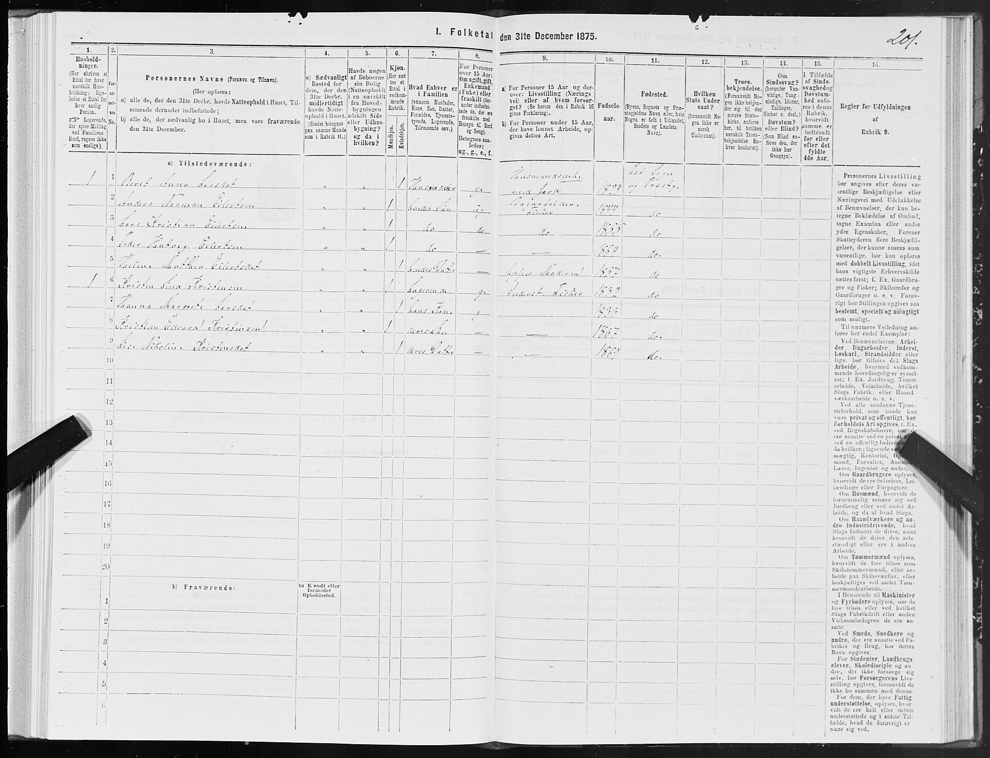 SAT, Folketelling 1875 for 1573P Edøy prestegjeld, 1875, s. 2201