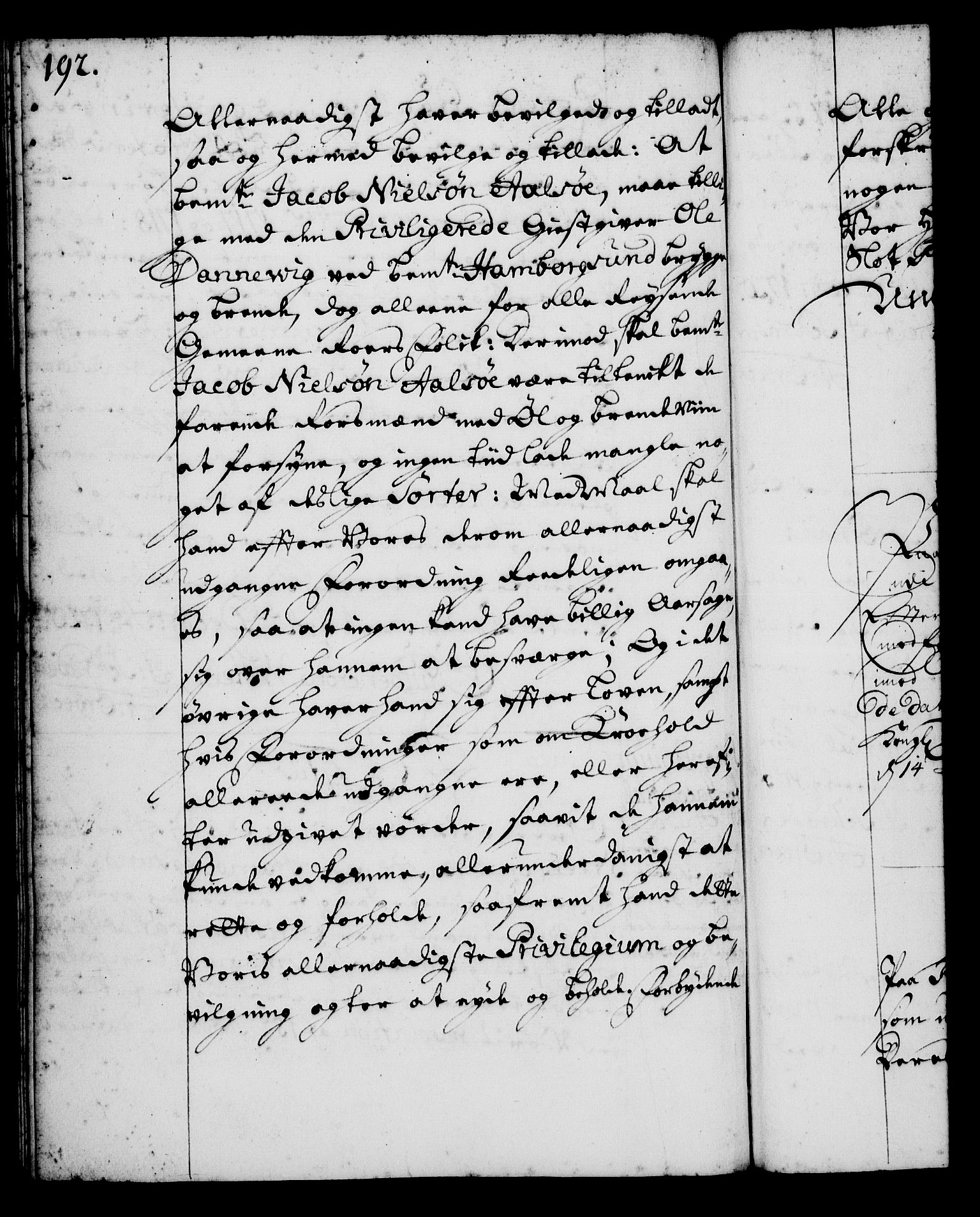 Rentekammeret, Kammerkanselliet, RA/EA-3111/G/Gg/Gga/L0001: Norsk ekspedisjonsprotokoll med register (merket RK 53.1), 1720-1723, s. 192