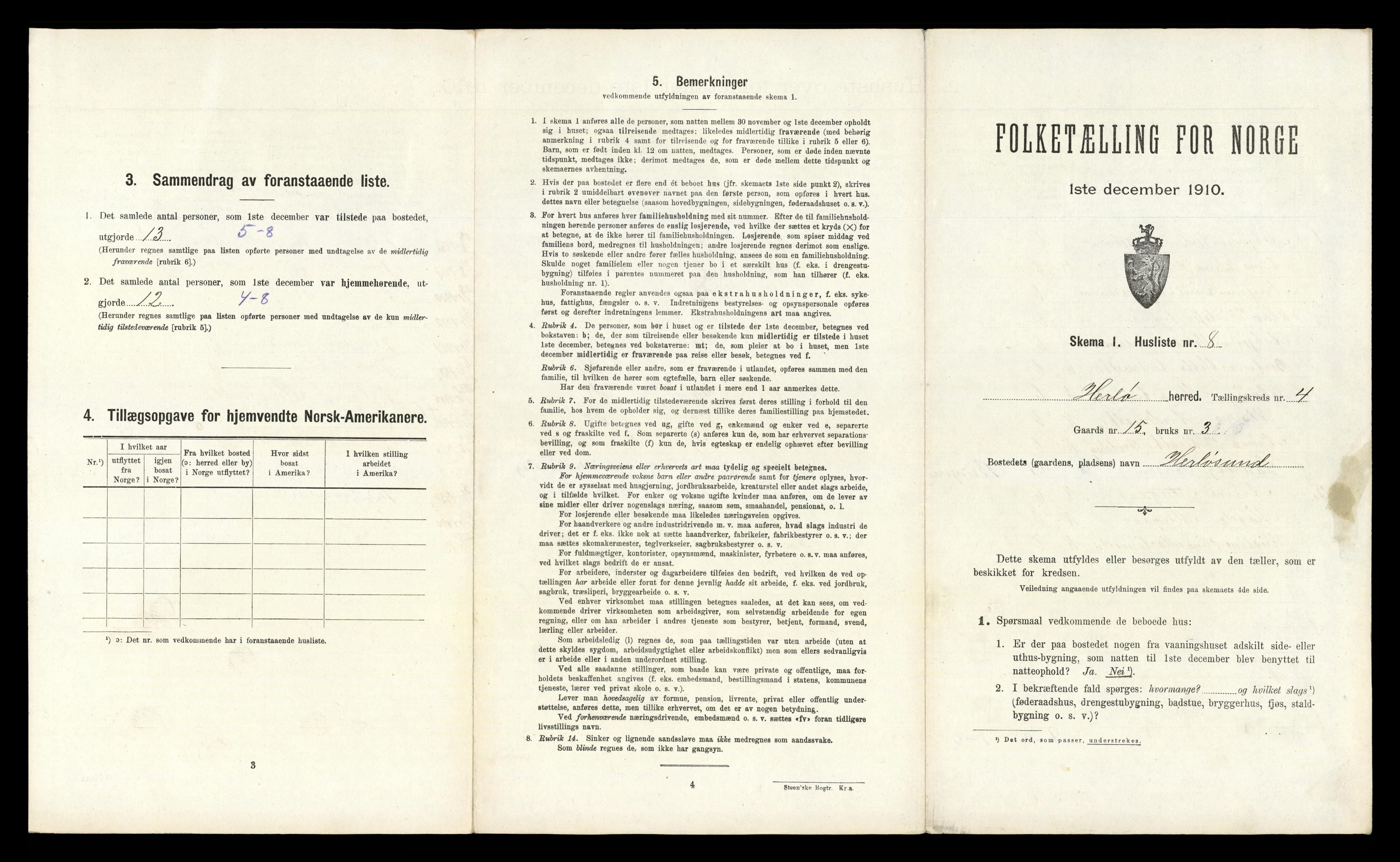 RA, Folketelling 1910 for 1258 Herdla herred, 1910, s. 348