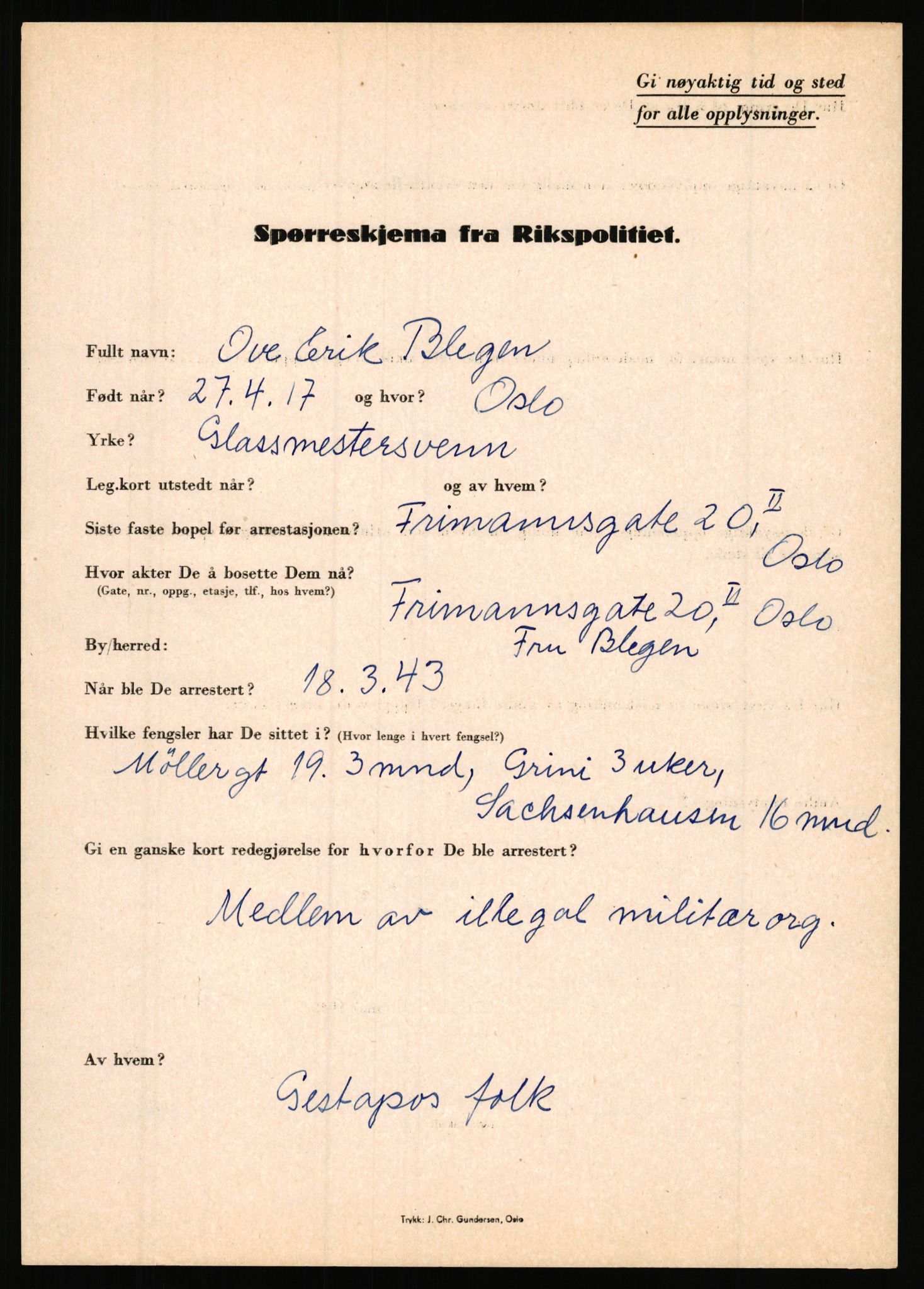 Rikspolitisjefen, AV/RA-S-1560/L/L0002: Berg, Alf - Bråthen, Thorleif, 1940-1945, s. 637