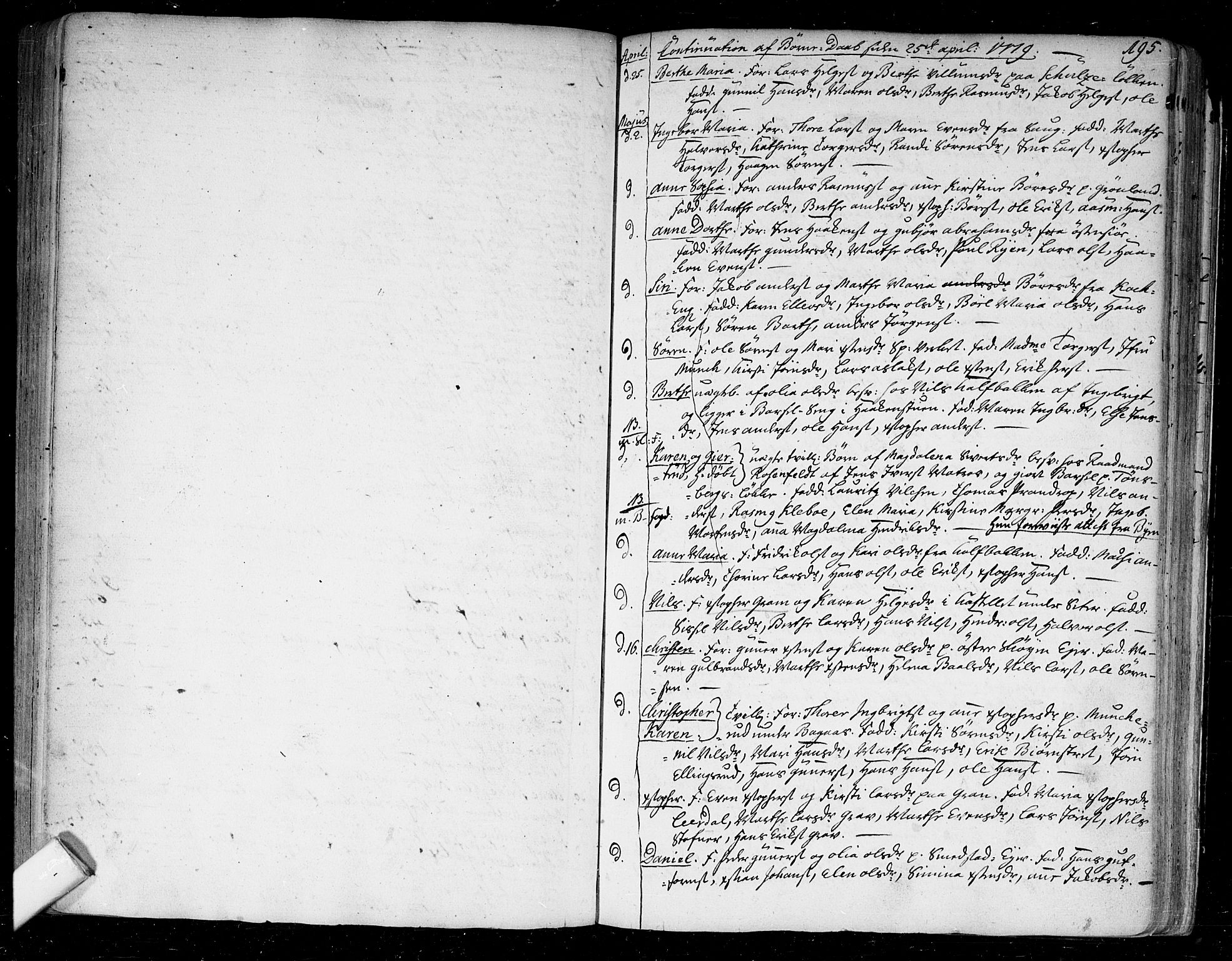Aker prestekontor kirkebøker, SAO/A-10861/F/L0009: Ministerialbok nr. 9, 1765-1785, s. 195