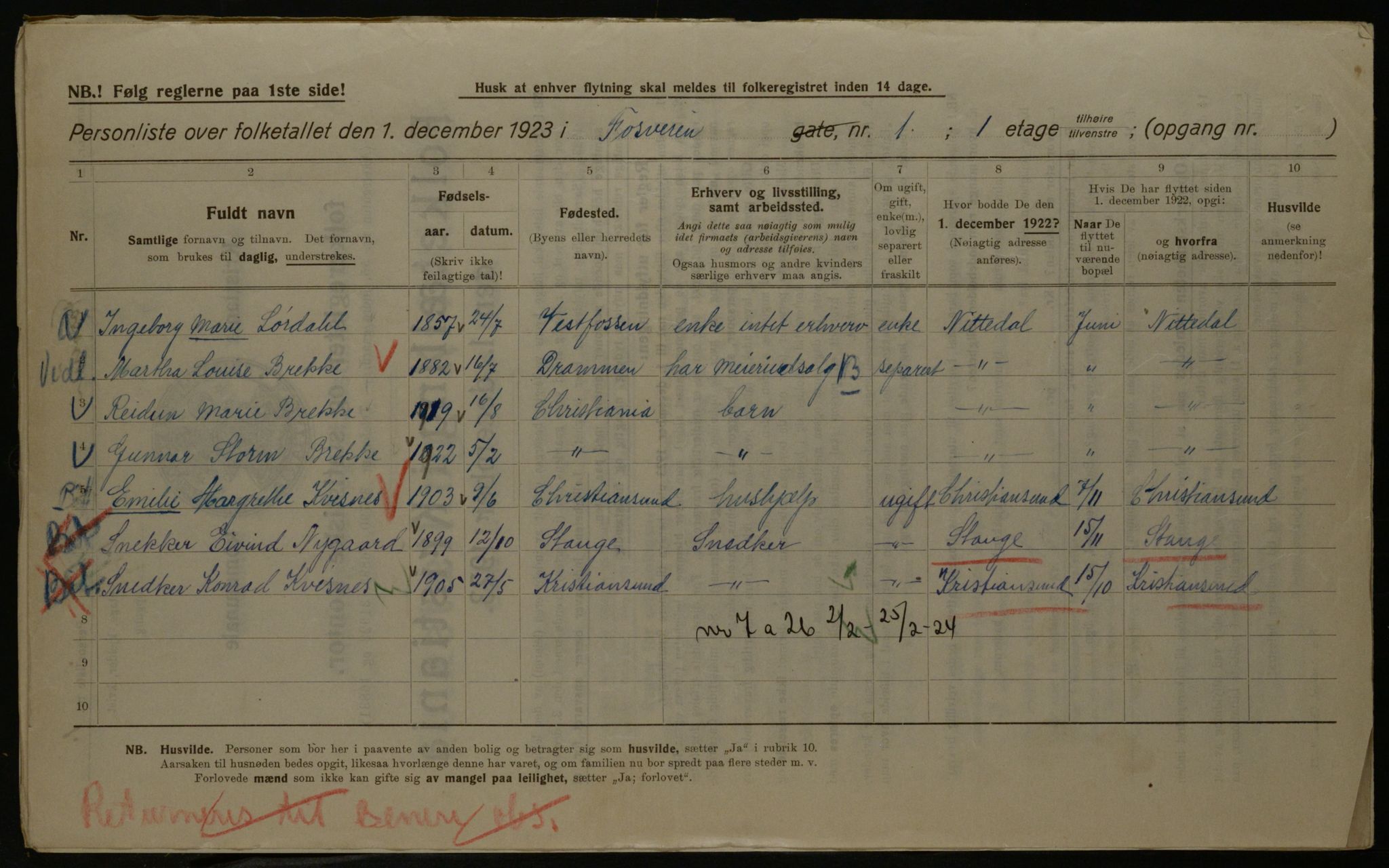 OBA, Kommunal folketelling 1.12.1923 for Kristiania, 1923, s. 27752