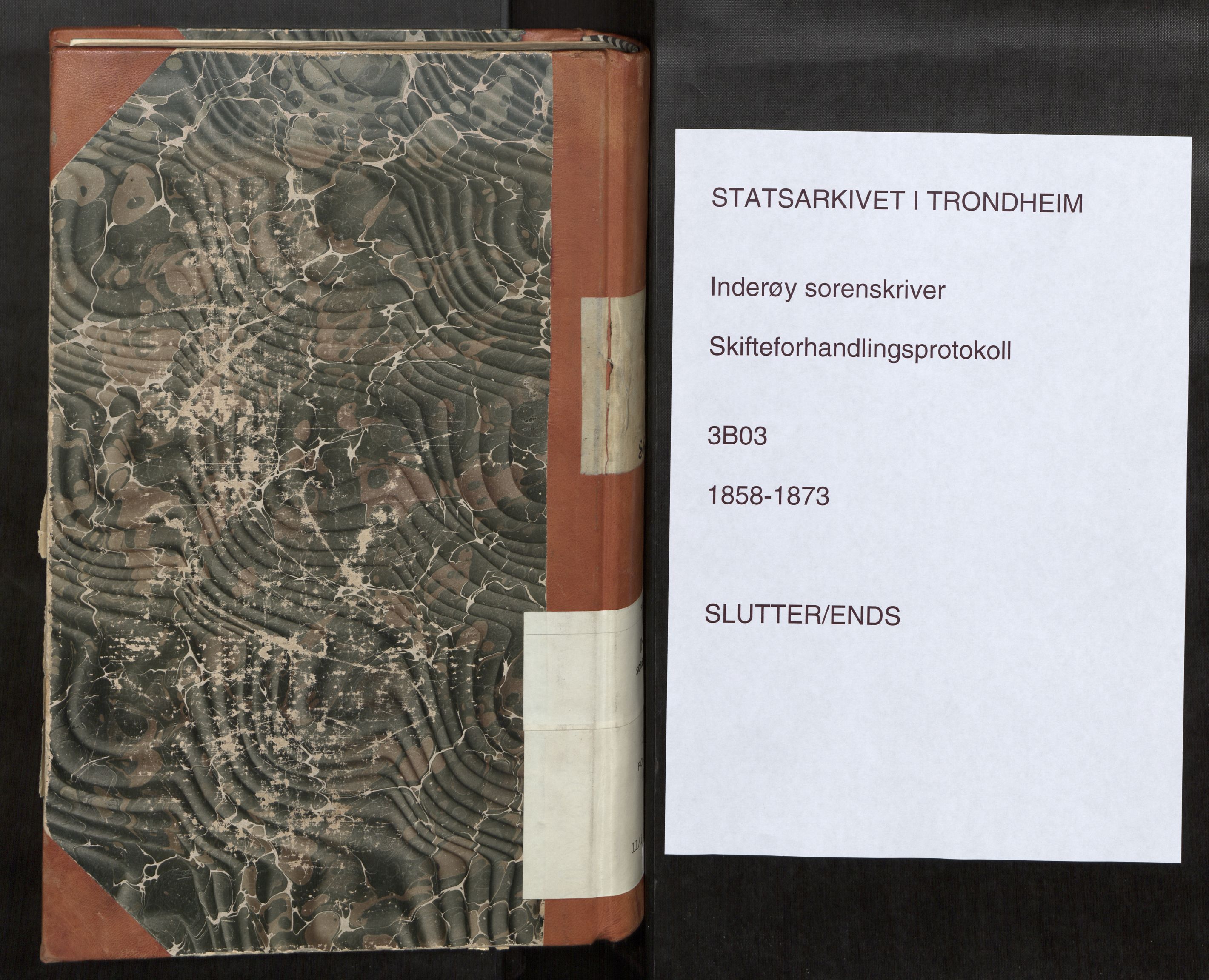 Inderøy sorenskriveri, SAT/A-4147/1/3/3B/L0003: Skifteforhandlingsprotokoll, 1858-1873