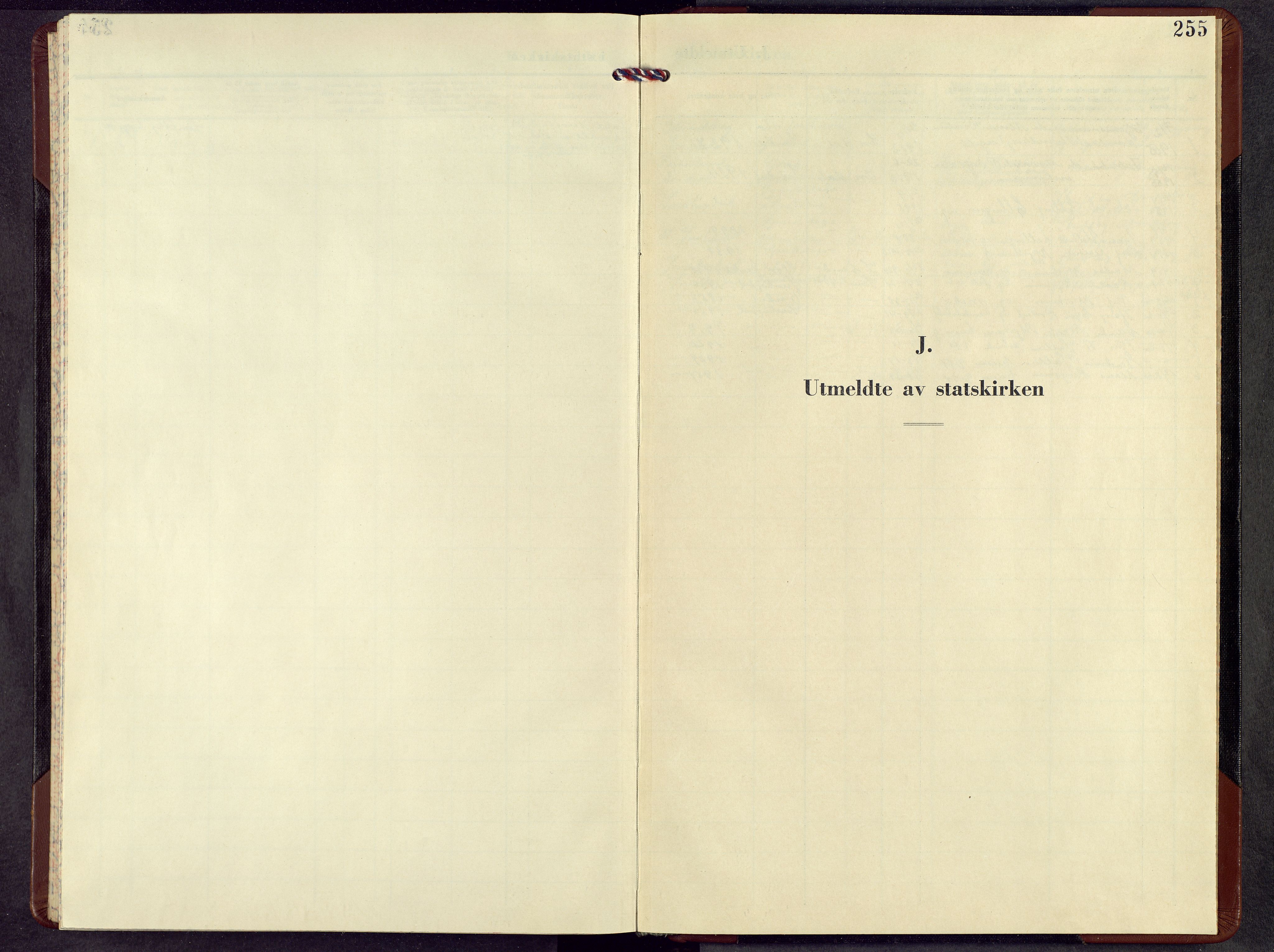 Biri prestekontor, SAH/PREST-096/H/Ha/Hab/L0010: Klokkerbok nr. 10, 1956-1969, s. 255