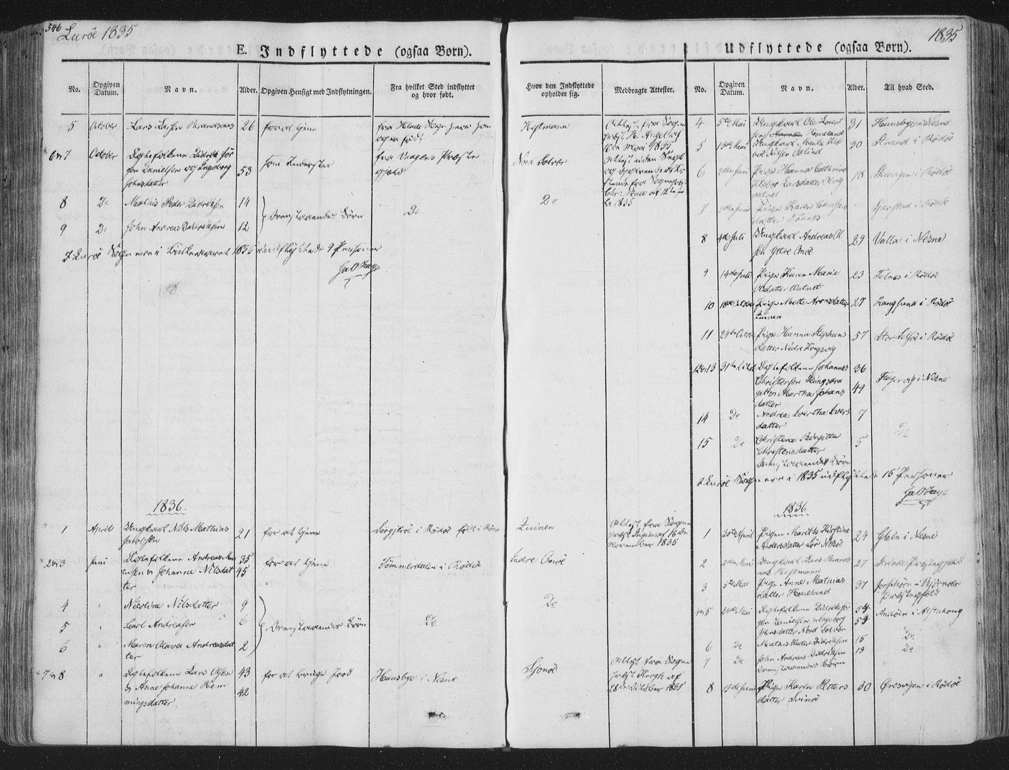 Ministerialprotokoller, klokkerbøker og fødselsregistre - Nordland, SAT/A-1459/839/L0566: Ministerialbok nr. 839A03, 1825-1862, s. 546