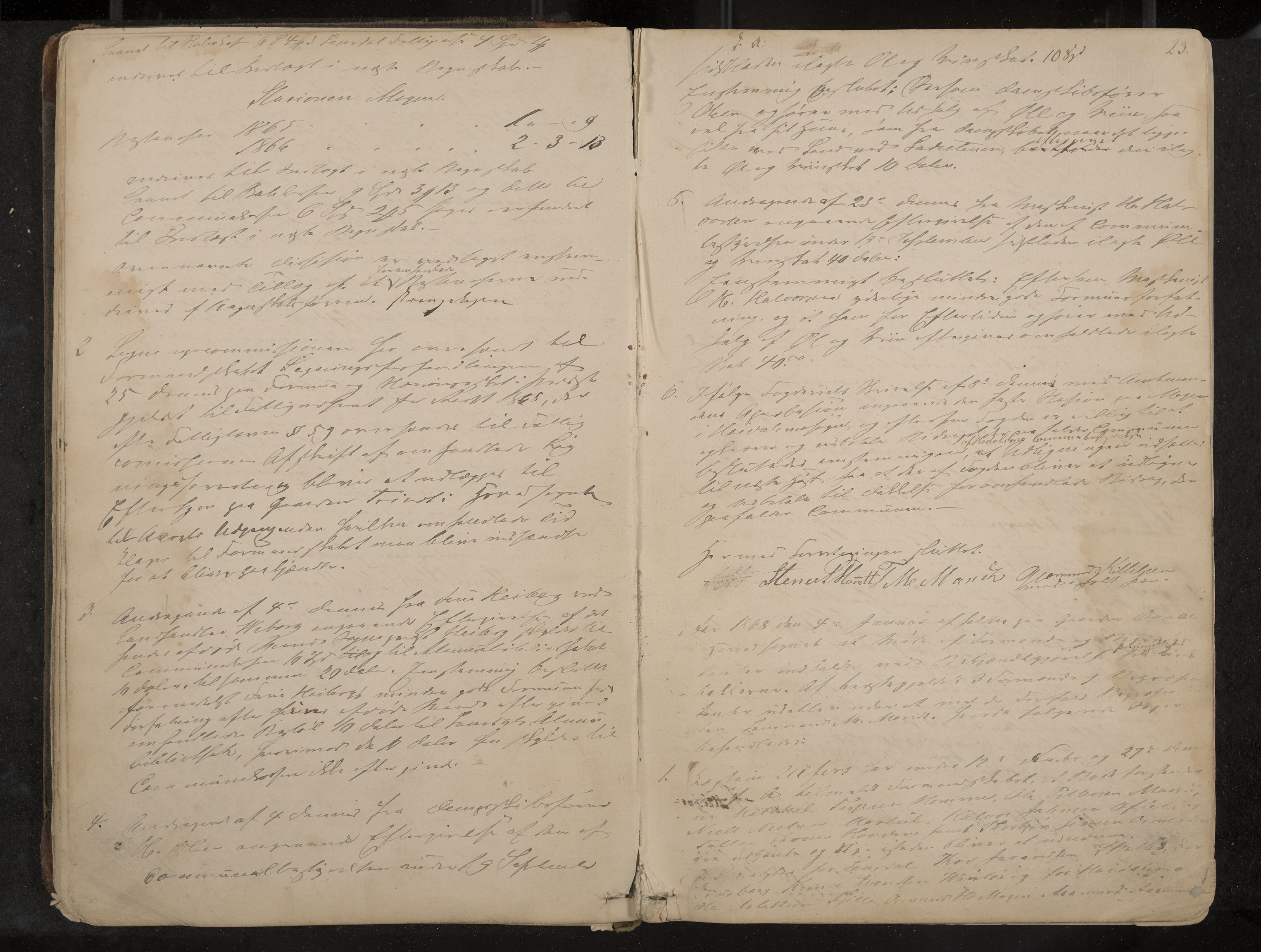 Lårdal formannskap og sentraladministrasjon, IKAK/0833021/A/L0002: Møtebok, 1865-1893, s. 23